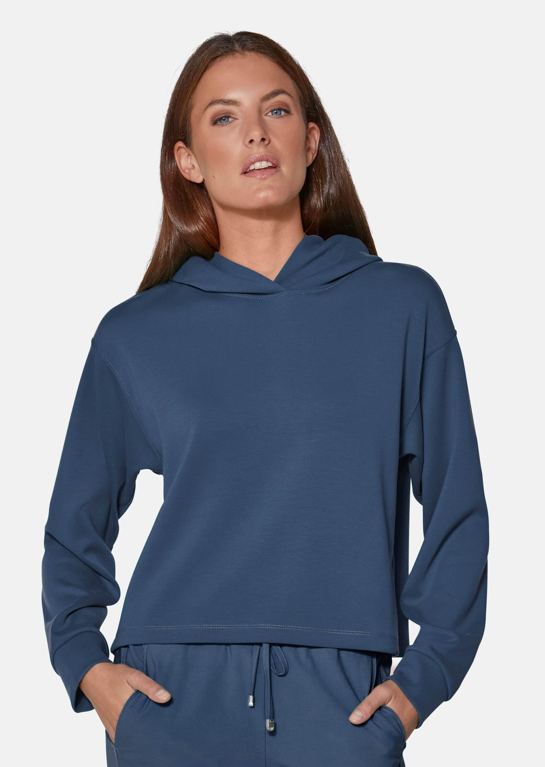 MADELEINE Langarmshirt »Sweatshirt Kapuzen-Sweatshirt in lässiger Boxy-Form«