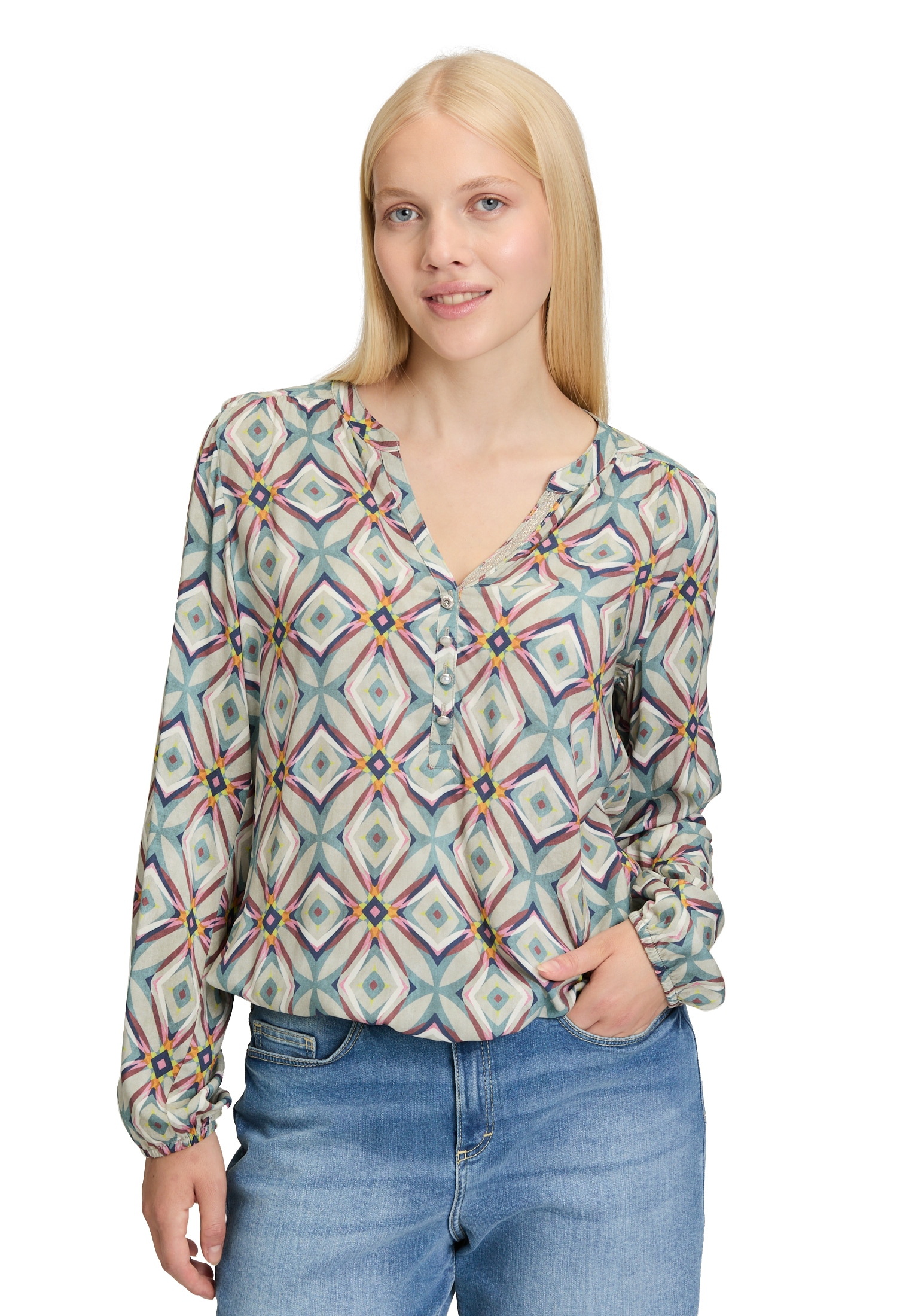 Cartoon Klassische Bluse »Casual-Bluse mit Muster«