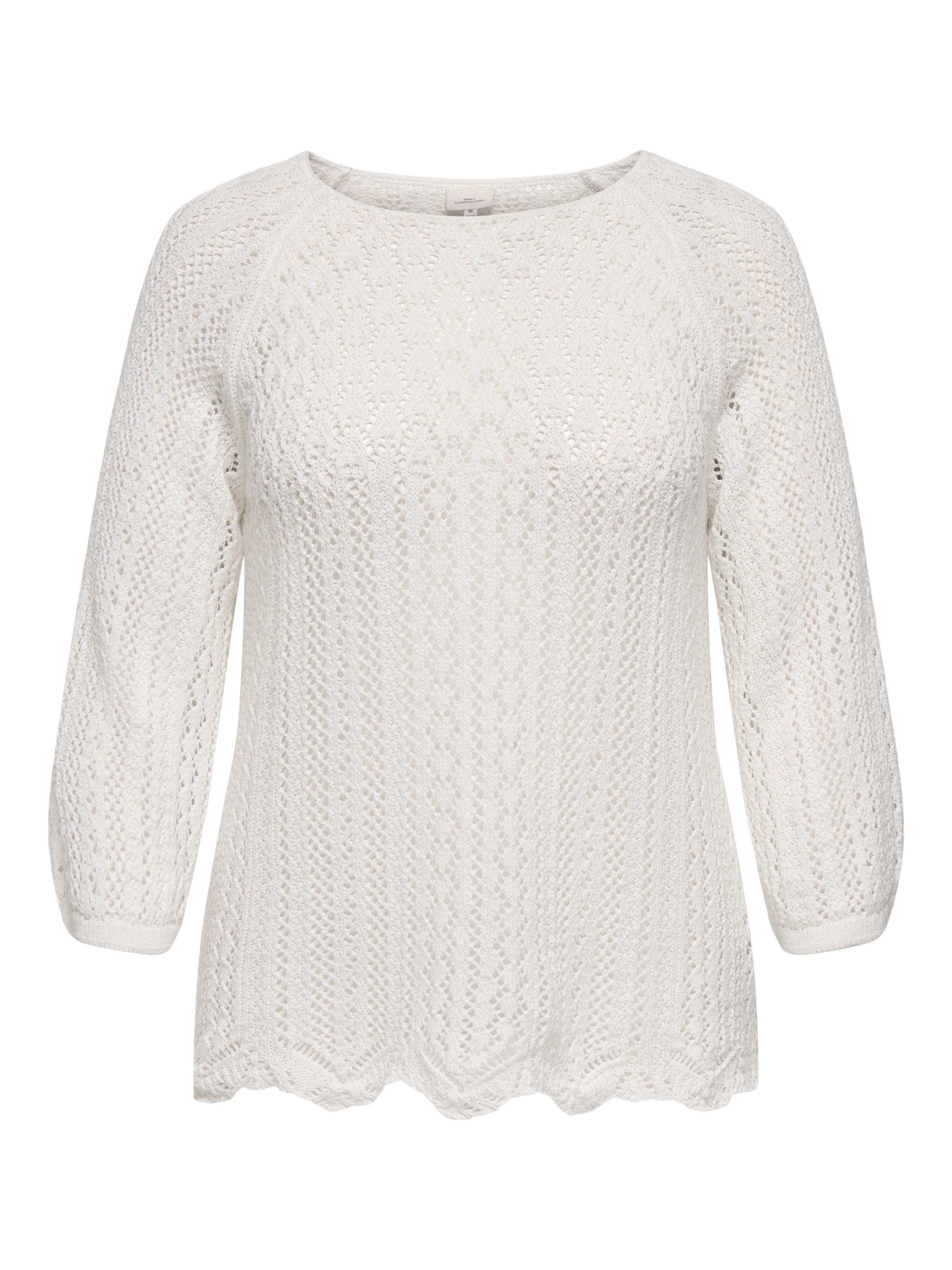 ONLY CARMAKOMA Strickpullover »CARNOLA LIFE 3/4 PULLOVER KNT NOOS«