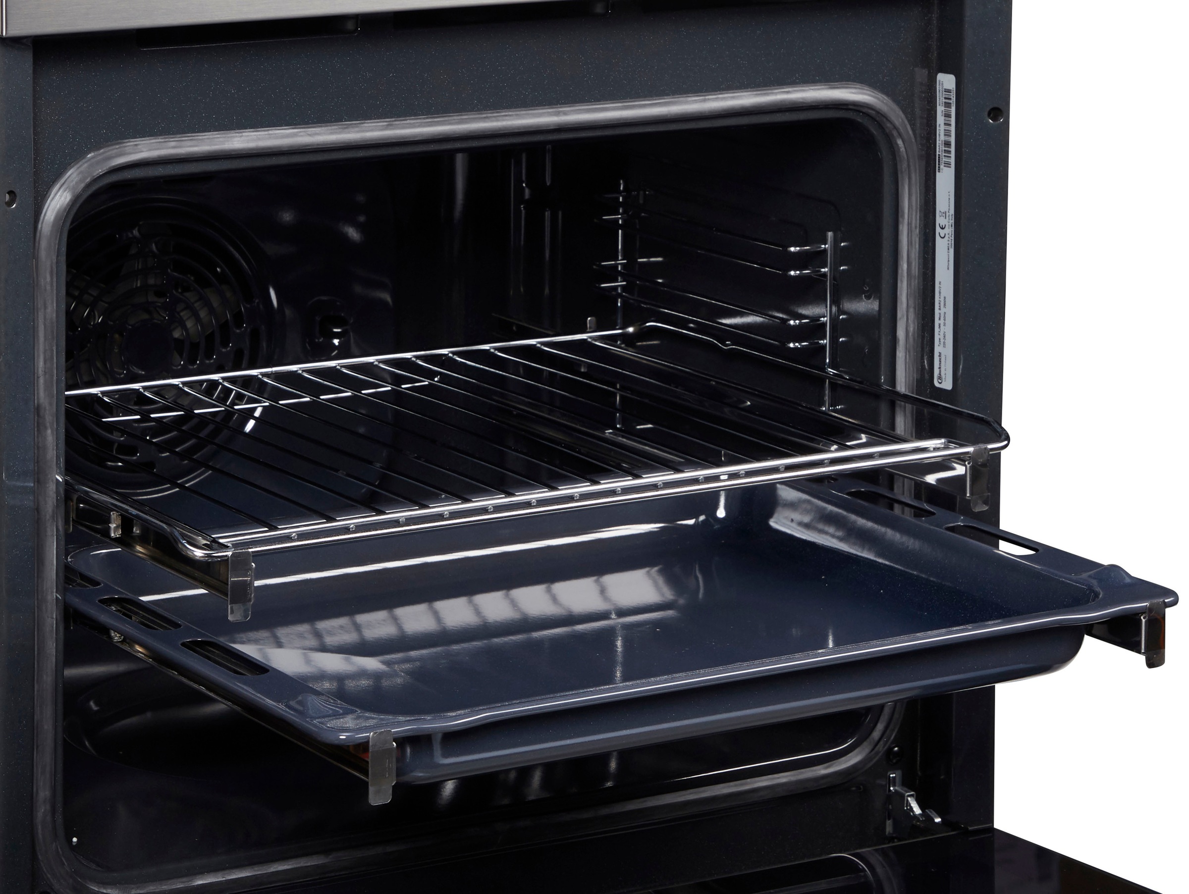 BAUKNECHT Backofen-Set »BAR2 KH8V2 IN«, mit 2-fach-Teleskopauszug, Hydrolyse, PowerHeißluft