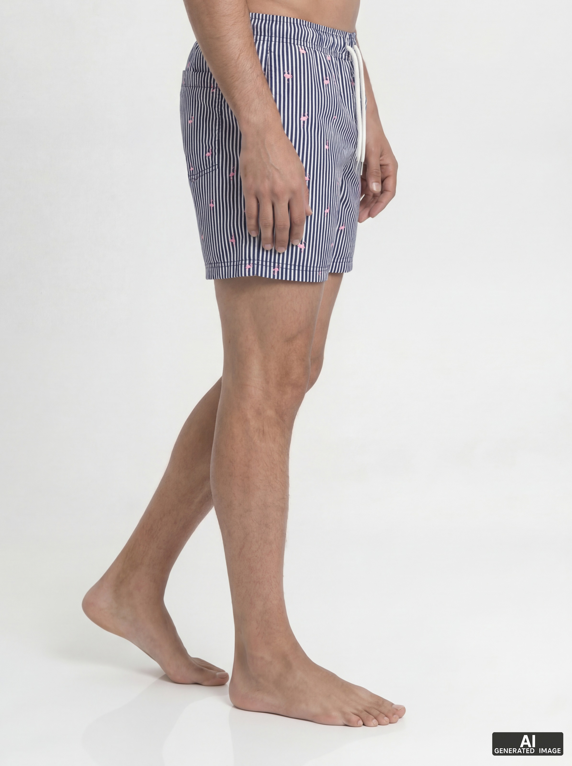 Jack & Jones Badeshorts »JPSTMAUI BREEZE MINI STRIPE SWIM SRT SN« Kunstfaser, normal geschnitten