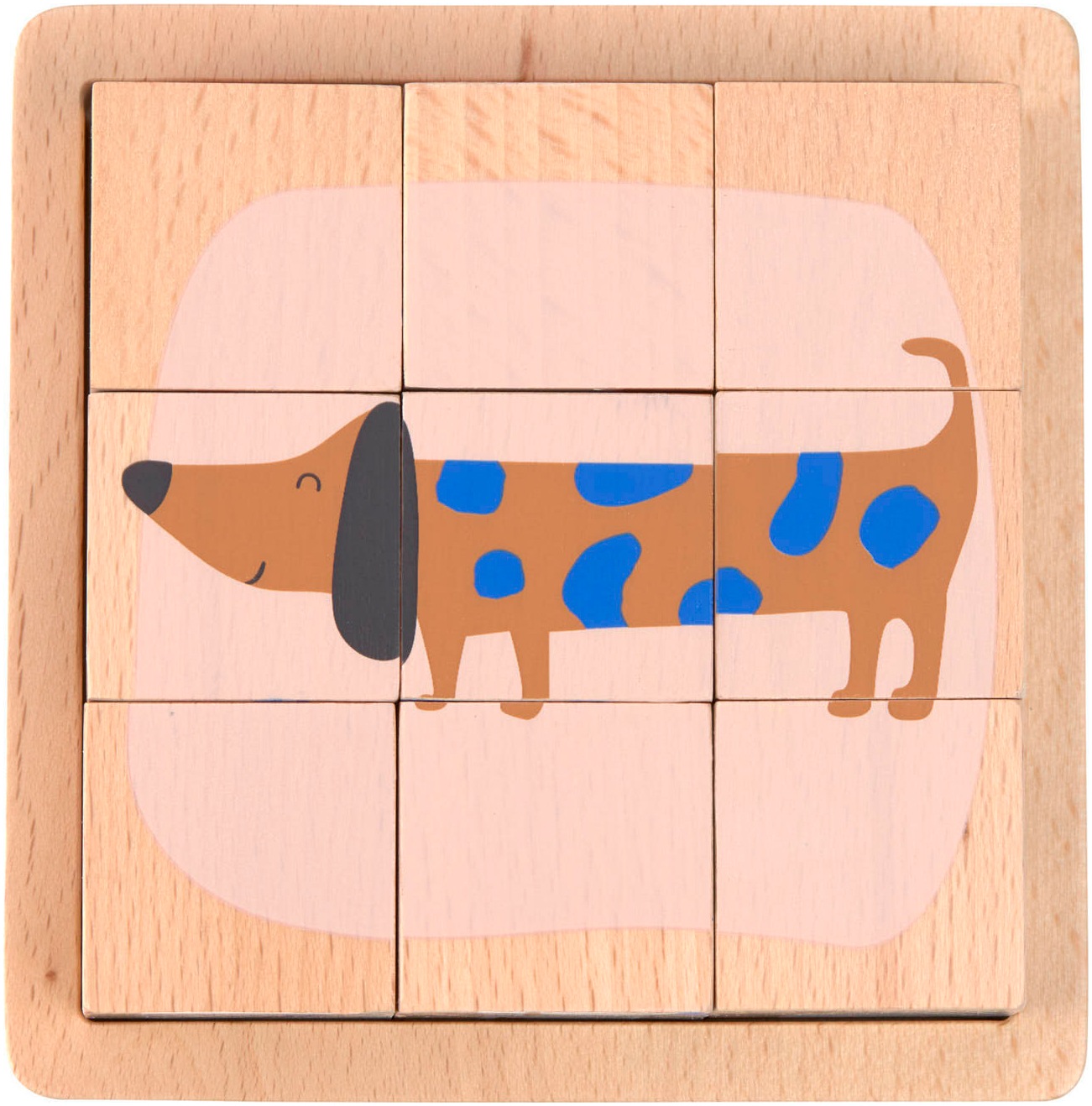 LÄSSIG Würfelpuzzle »Cube Puzzle Wood Little Mateys«, FSC® - schützt Wald - weltweit