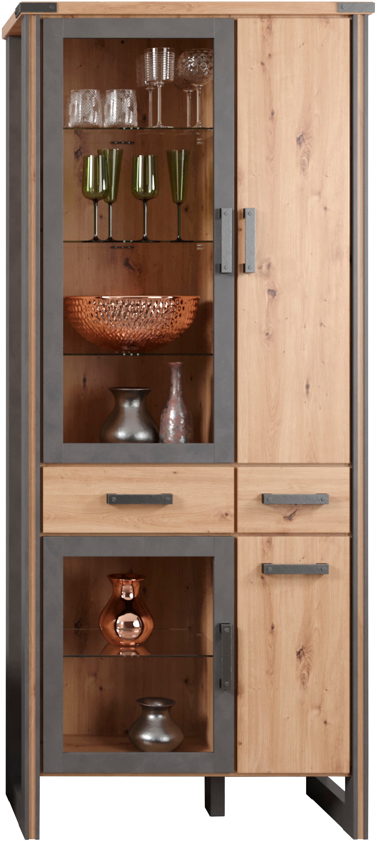 Home affaire Stauraumvitrine »Mia« 1 Stk. tlg. Modernes Design