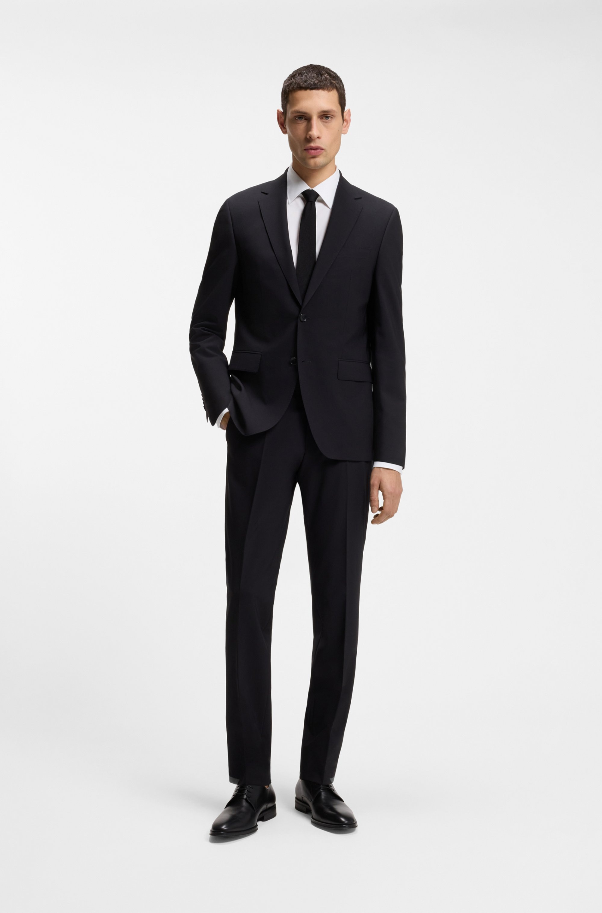 BOSS Businesshemd Kentkragen, Regular Fit, bügelleichte Qualität