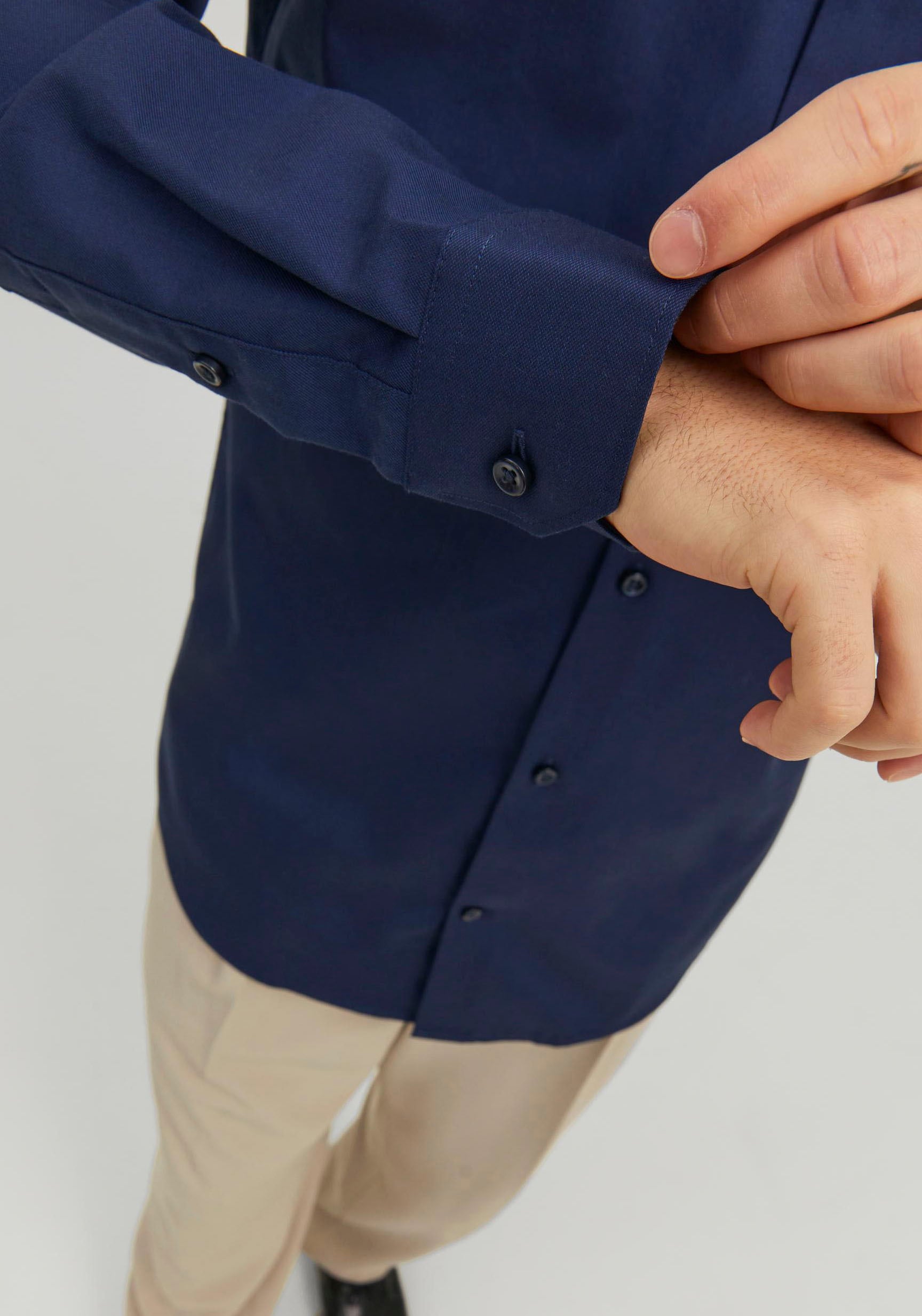 Jack & Jones Langarmhemd »JPRBLAPARKER SHIRT L/S«, mit Hemdkragen