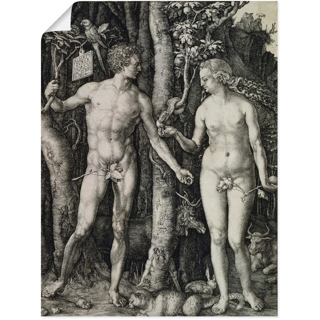Artland Wandbild »Adam und Eva. 1504«, Religion, (1 St.)