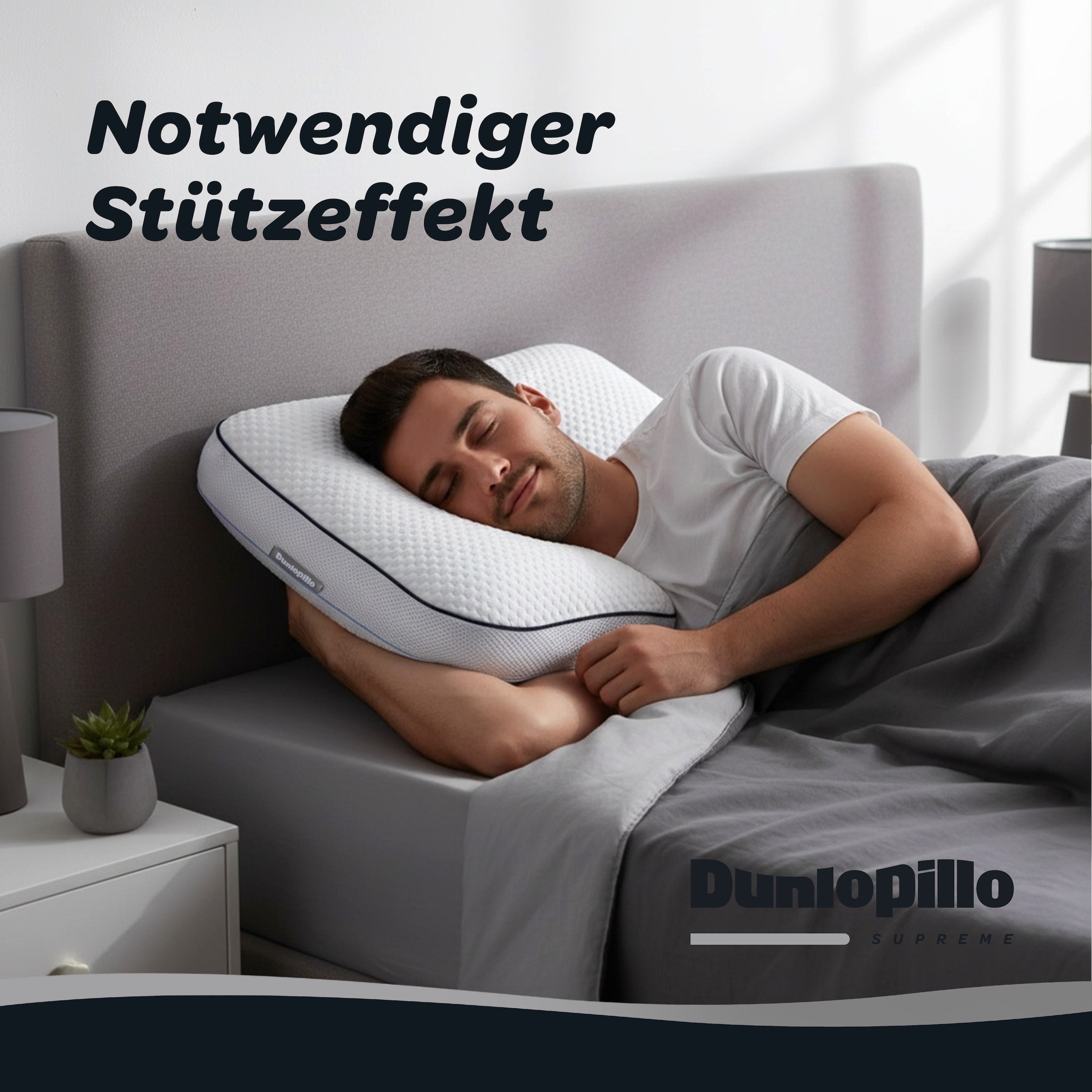Dunlopillo Nackenstützkissen »Clima Flex mit anpassbarer Festigkeit« 1 Stk. tlg.