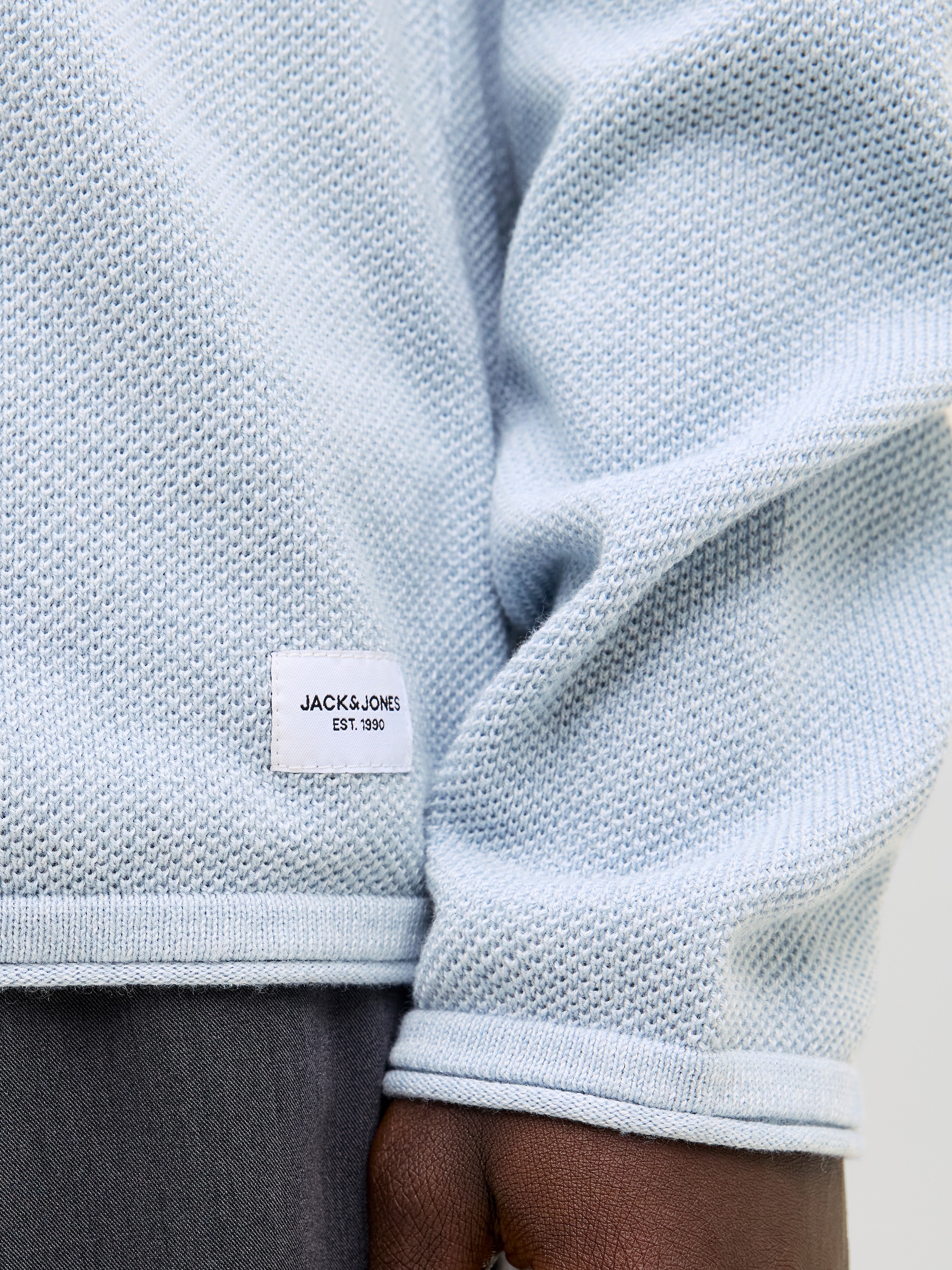 Jack & Jones Rundhalspullover »JJEHILL KNIT CREW NECK NOOS« Baumwolle, regular fit