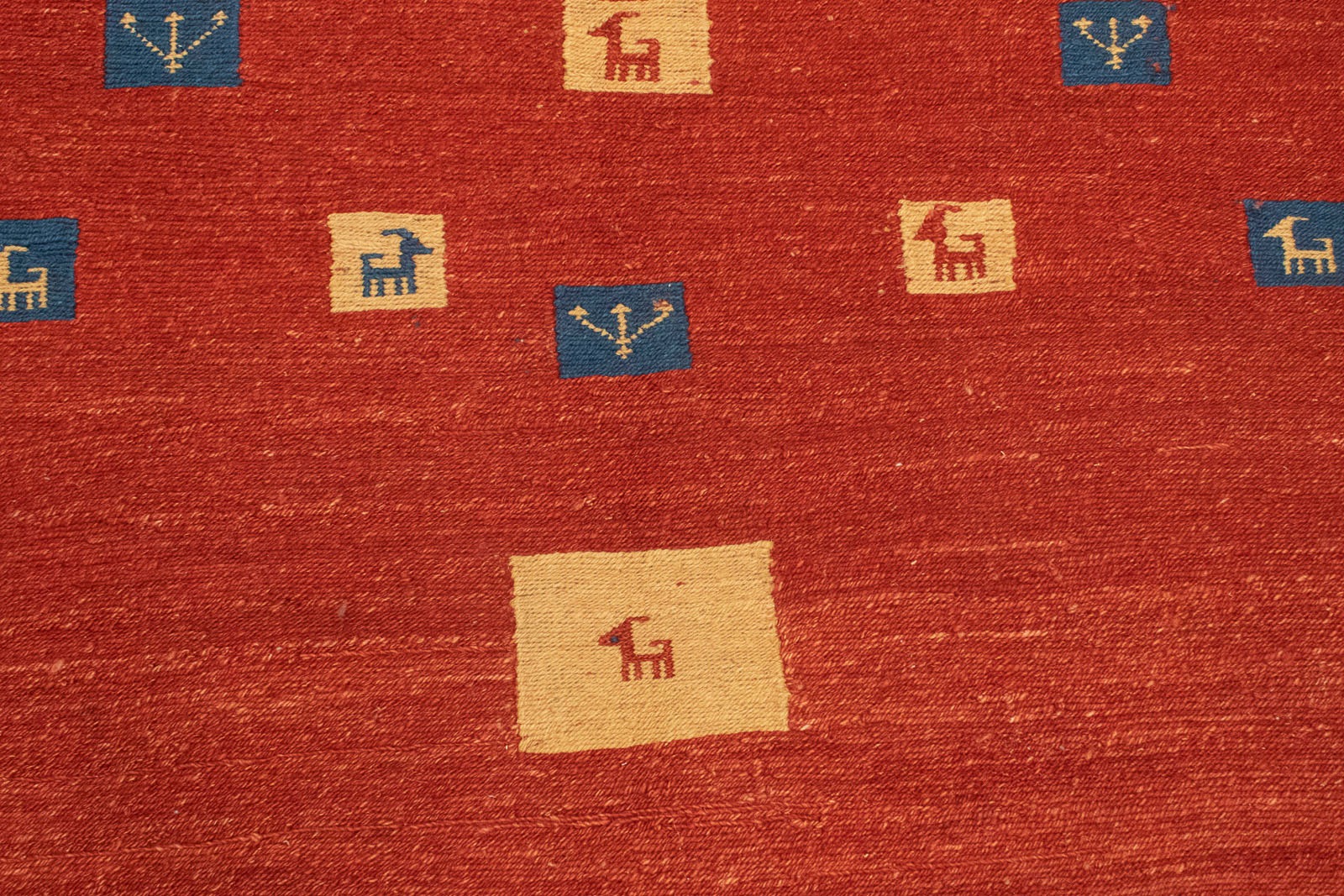morgenland Wollteppich Teppich kaufen »Gabbeh handgeknüpft rot«, OTTO bei handgeknüpft rechteckig