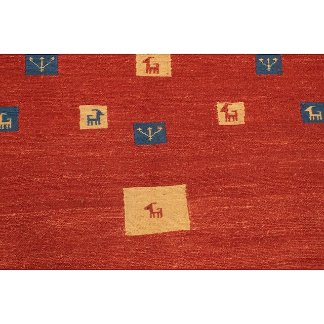 morgenland Wollteppich »Gabbeh Teppich handgeknüpft rot«, rechteckig,  handgeknüpft kaufen bei OTTO