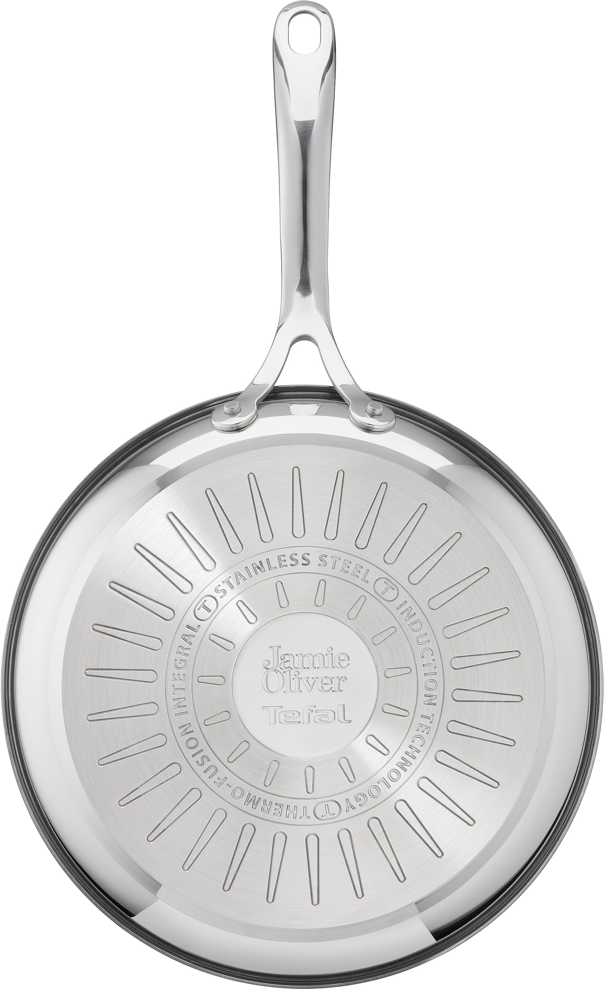 Tefal Bratpfanne »Jamie Oliver Cook Smart«, Edelstahl, (1 tlg.), Edelstahl,Antihaftversiegelung,Thermo-Signal,alle Herdarten,Induktion