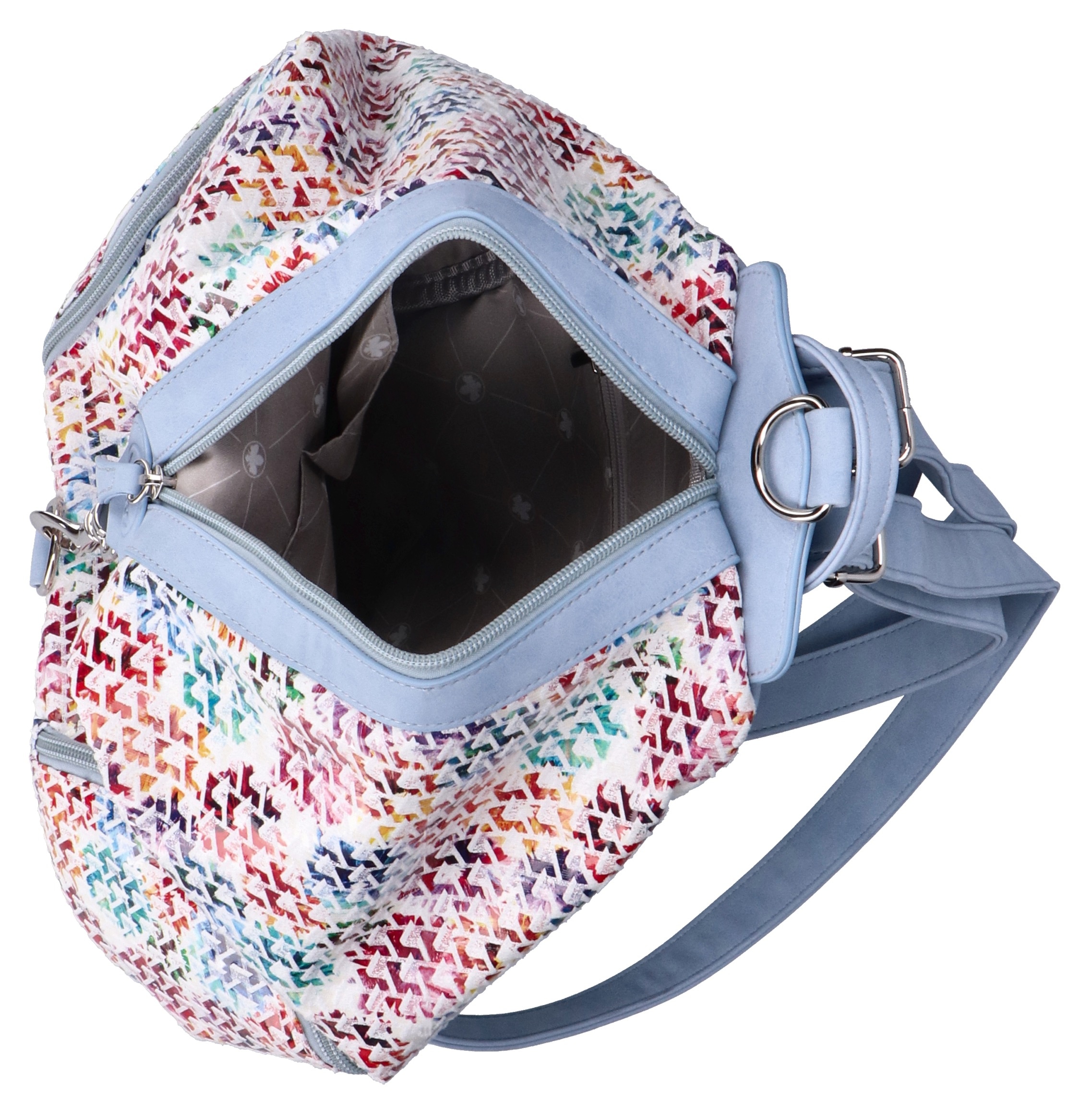 Rieker Cityrucksack, Damen Rucksack, Freizeitrucksack in bunter Optik