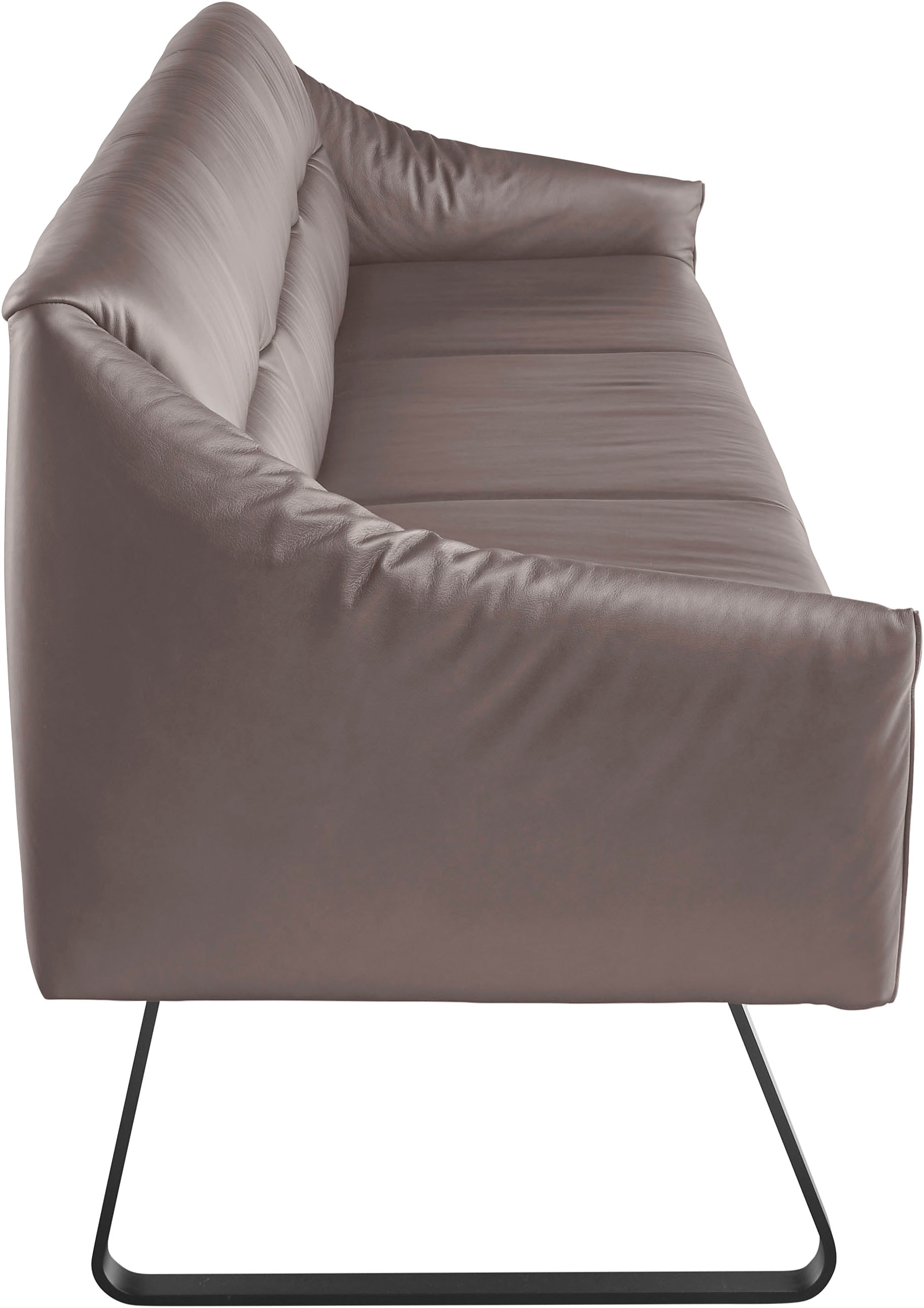 Musterring Essbank »JustB! SP500«, (1 St.), Metallkufe schwarz, verschiedene Farben, Breite 220 oder 250 cm