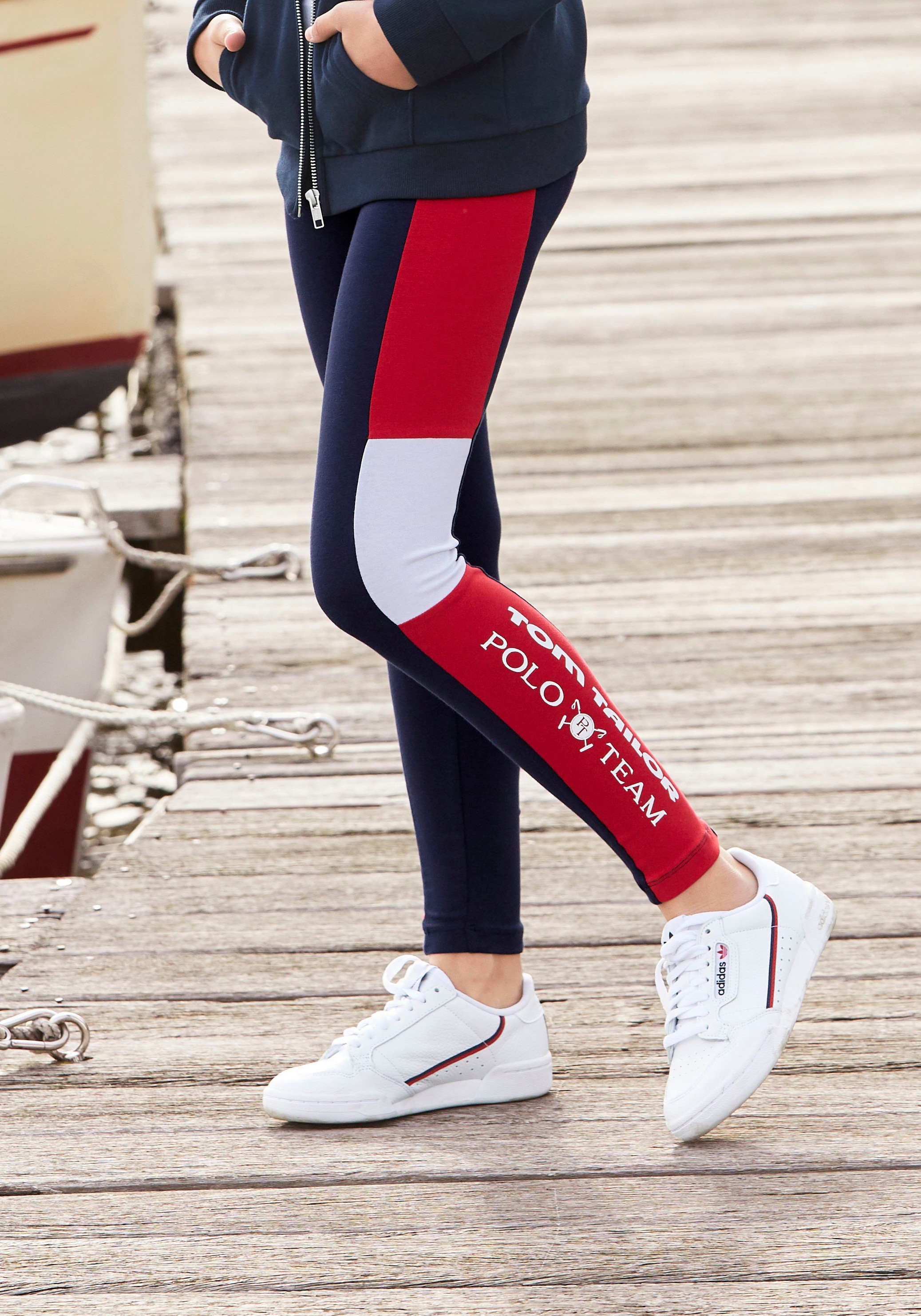 TOM TAILOR Polo Team Leggings, mit modischen Einsätzen
