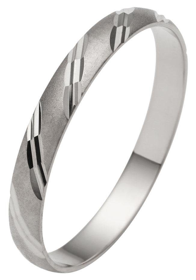 Firetti Trauring mit Gravur »Schmuck Geschenk, Diamantschnitt, 3,0 mm breit«, Made in Germany, wahlweise mit oder ohne Brillant
