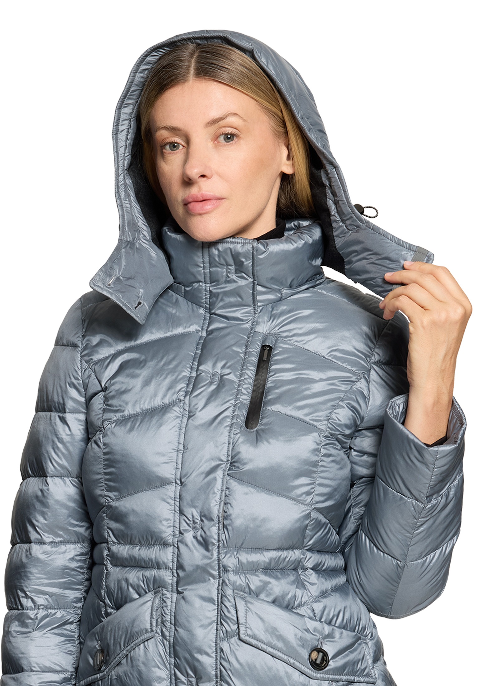 Gil Bret Steppjacke mit Kapuze mit abnehmbarer Kapuze