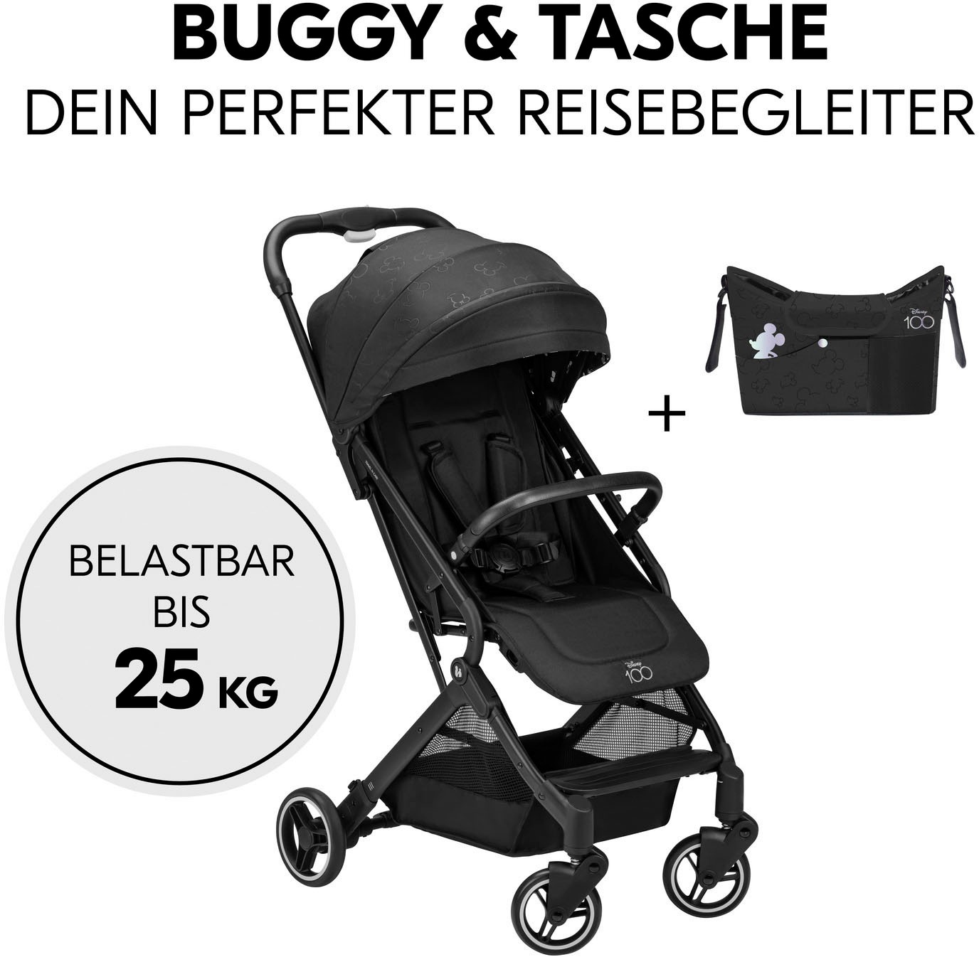 Hauck Kinder-Buggy »Travel N Care Disney 100«, 22 kg, inklusive Kinderwagenorganizer