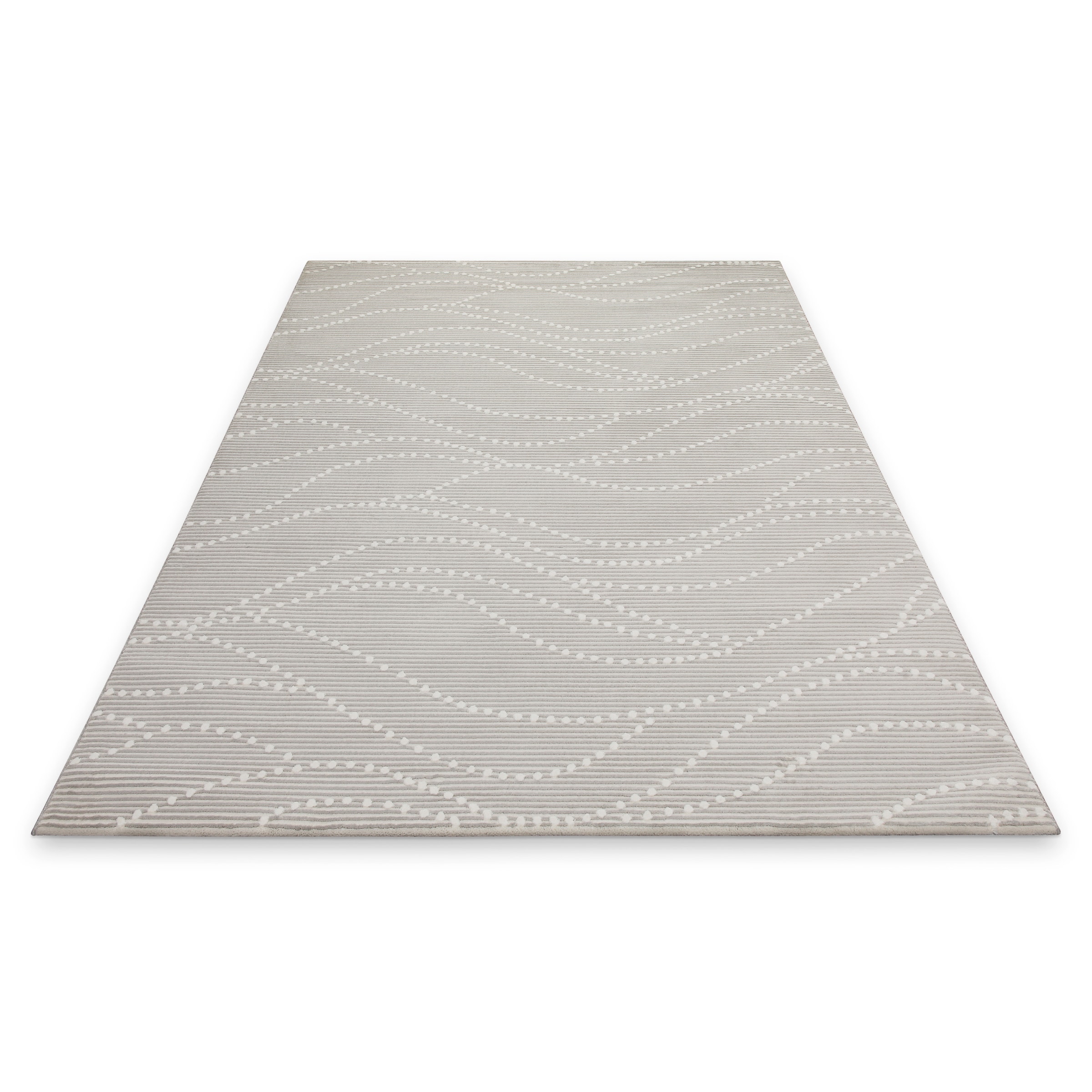 OTTO home Teppich »Adlee« rechteckig 12 mm Höhe Kurzflorteppich, gewebt, geometrisch, Wohnzimmer, modern, Punkte