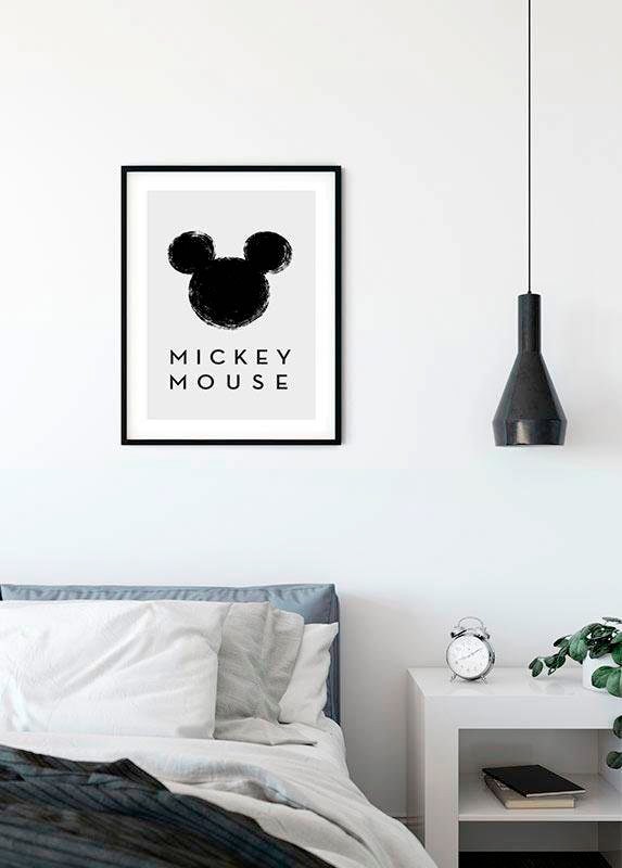 Poster »Mickey Mouse Silhouette«, Disney, (1 St.), Kinderzimmer, Schlafzimmer, Wohnzimmer