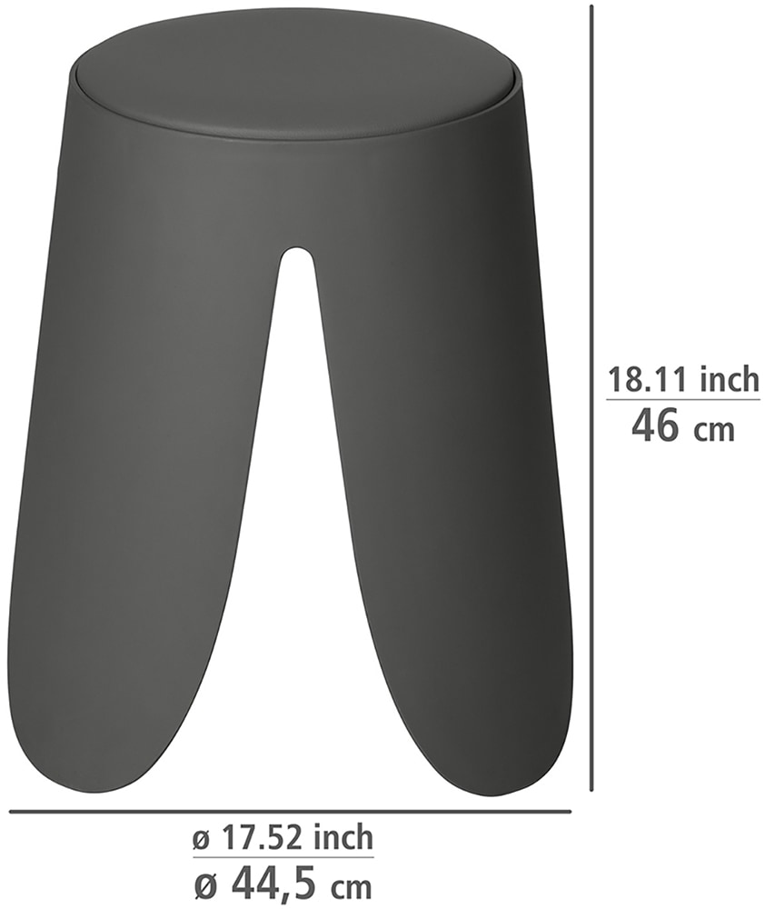 WENKO Dusch- und Badhocker »Modell Comiso«, belastbar bis 180 kg, Universalhocker, belastbar bis 180 kg, mit rutschsicheren Füßen