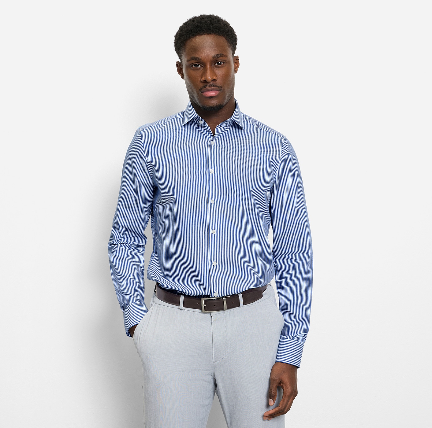 OLYMP Businesshemd »Level Five body fit« modisch gestreift