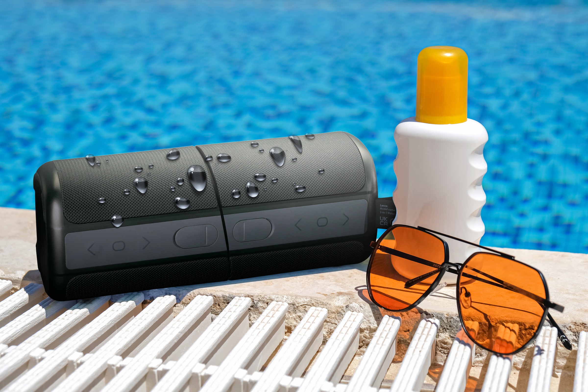 Lenco Bluetooth-Lautsprecher »BTP-400BK«, 2-in-1 Design, wasserdicht (IPX7)