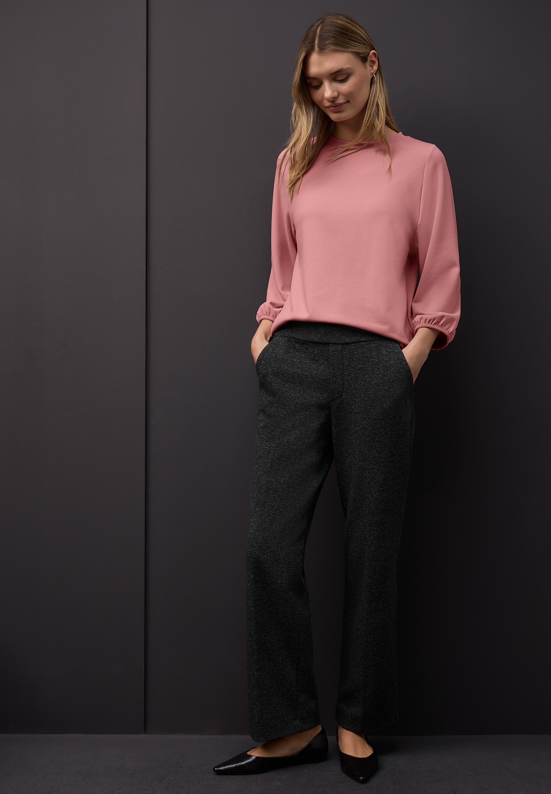 STREET ONE 3/4-Arm-Shirt mit elastischem Bündchen