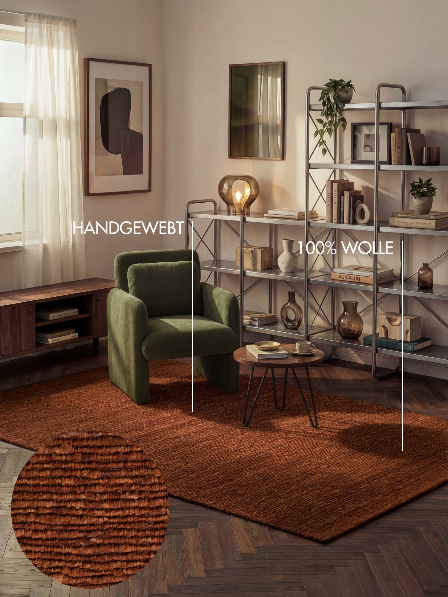 Ted Baker Wollteppich »Woolwich« rechteckig 10 mm Höhe Wolle, Naturteppich, Handgemacht, Wohnzimmer, Schlafzimmer, Hygge