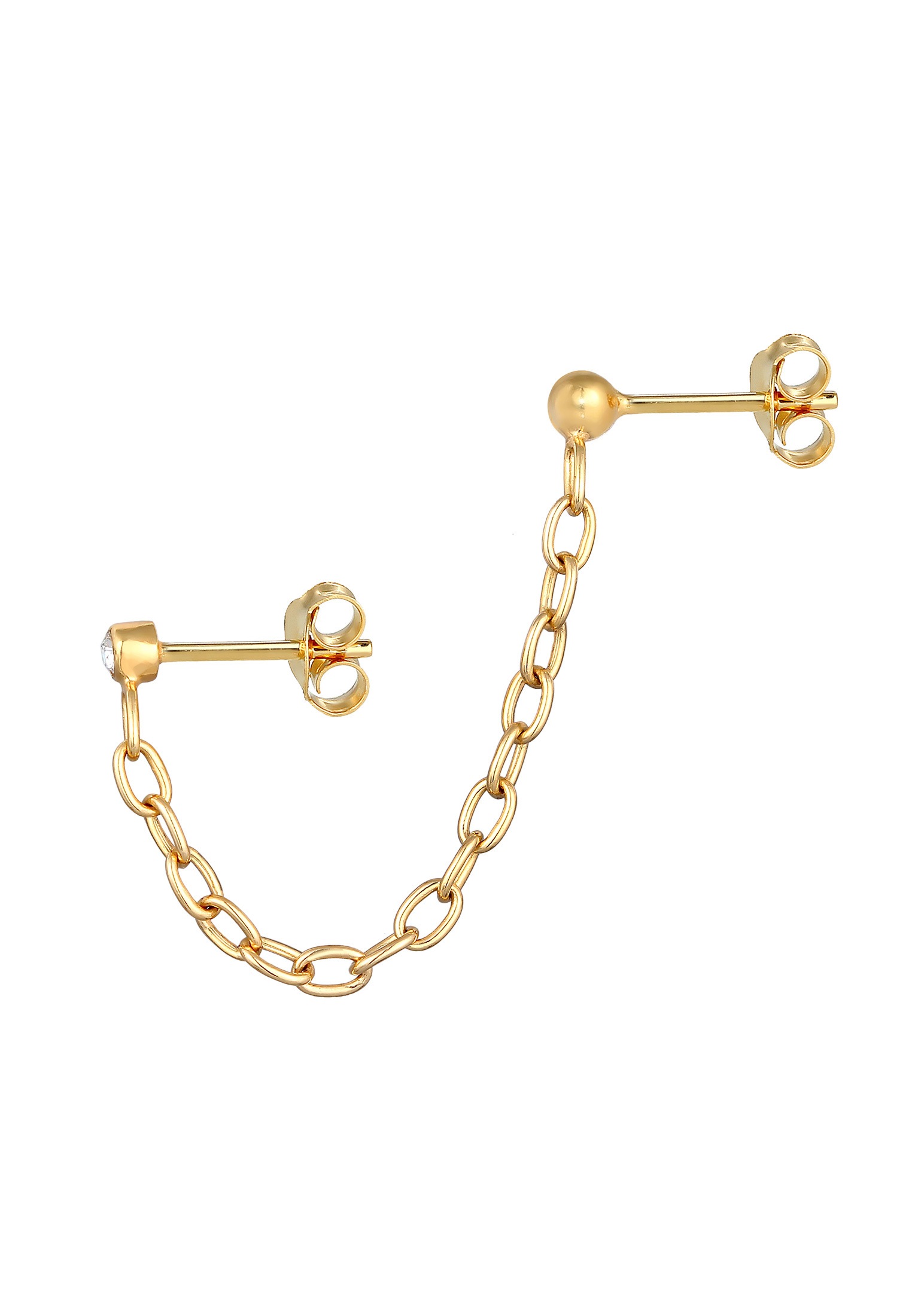 Elli Paar Ohrstecker »Ohrringe Kette Piercing 925 Silber, mit Kristallen von Swarovski®«