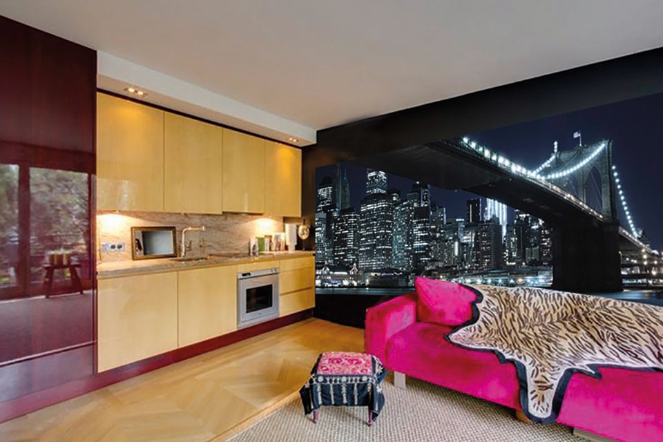 Papermoon Fototapete »Brooklyn Bridge Panorama« matt