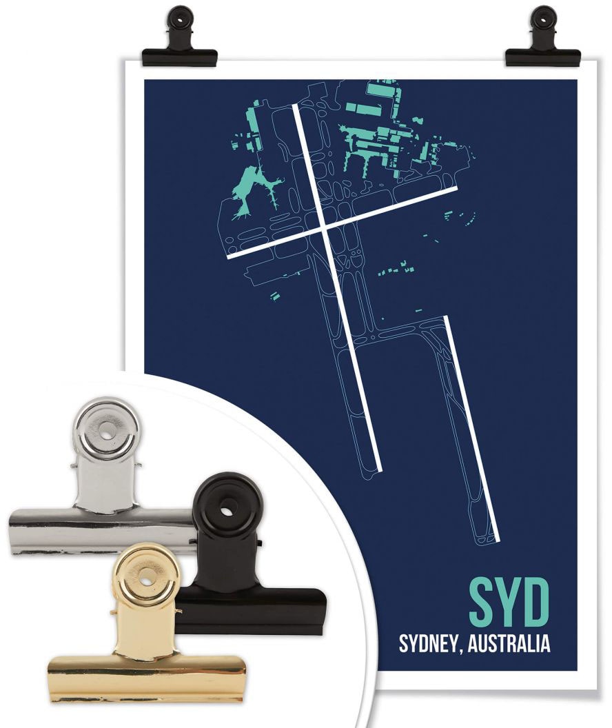 St.), Sydney«, bei Wandposter kaufen Wall-Art online SYD Poster, OTTO Bild, »Wandbild Poster Wandbild, Grundriss Grundriss, (1