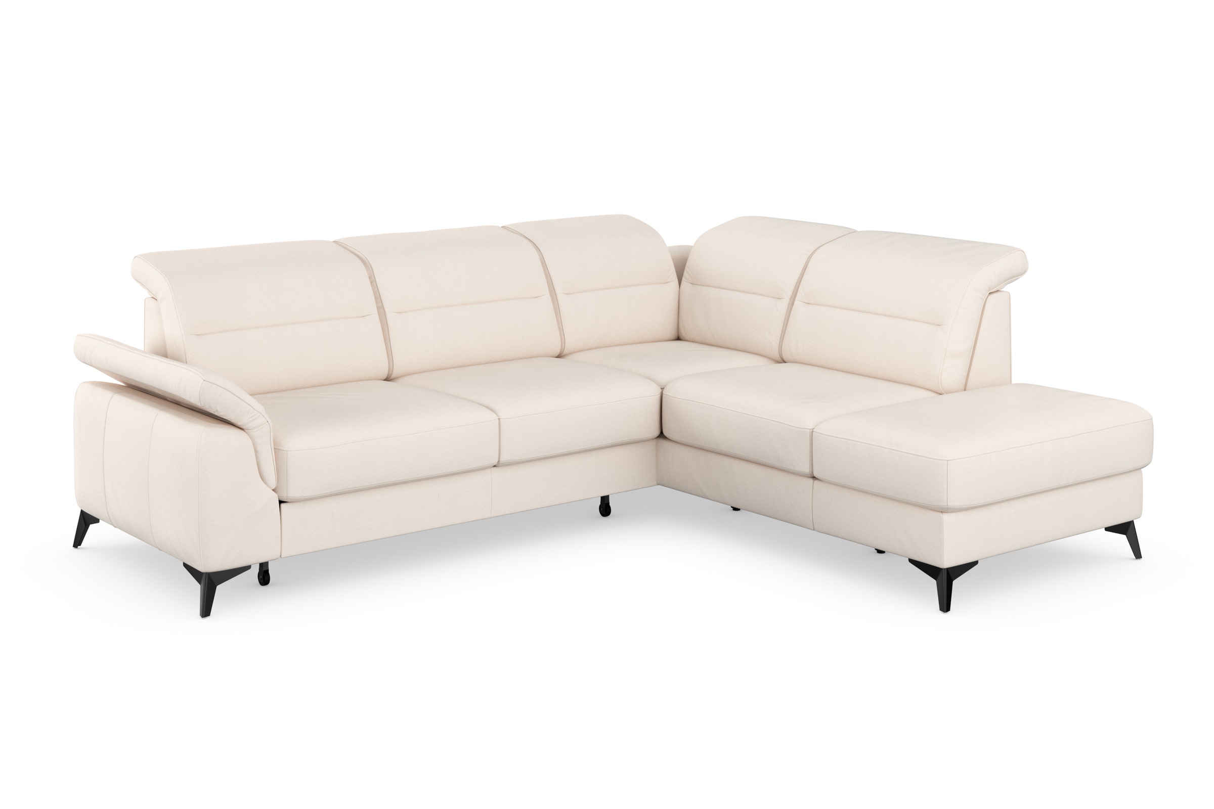sit&more Ecksofa »Sinatra L-Form«, mit Ottomane, optional mit Kopfteilverstellung und Armteilfunktion