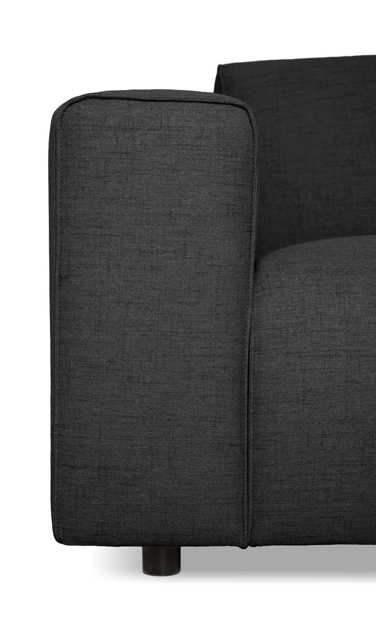 OTTO home Ecksofa »Naddine« B. 318 cm, L-Form, Strukturstoff Mélange-Effekt, Wellenunterfederung