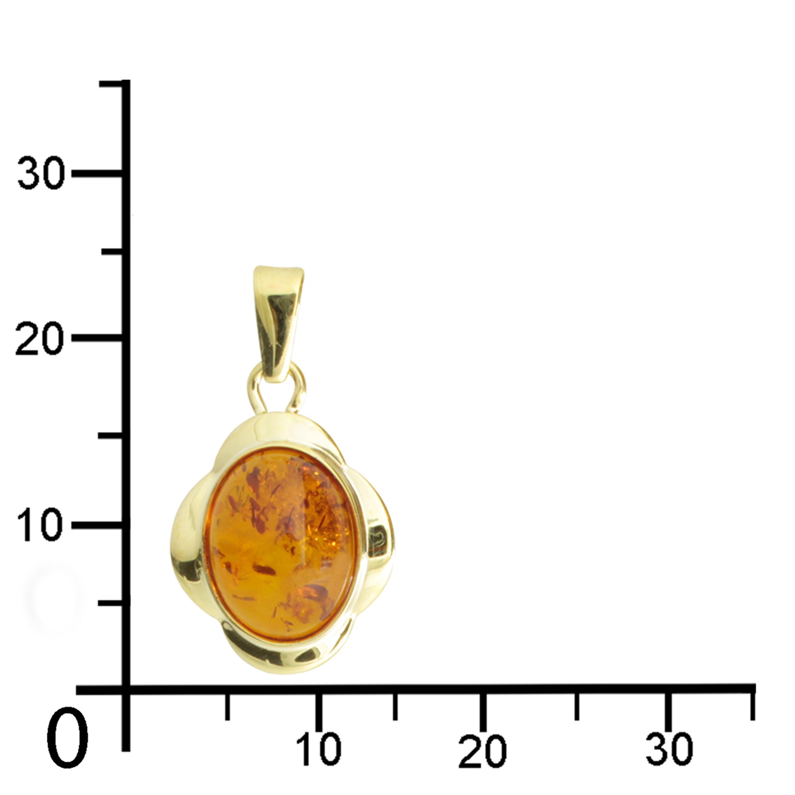 OSTSEE-SCHMUCK Kettenanhänger »- Melle - Gold 333/000 - Bernstein«