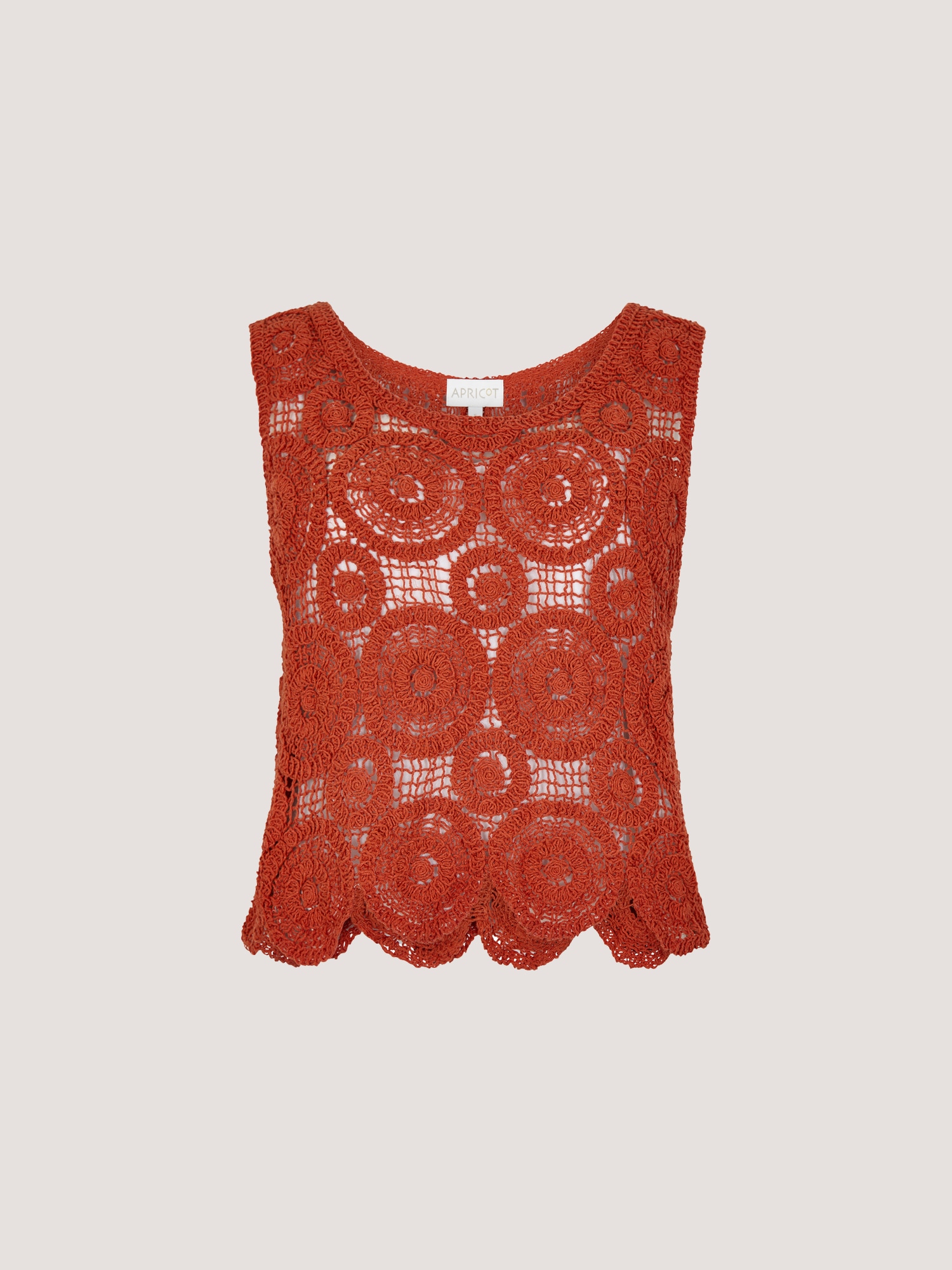 Apricot Crop-Top »Top« mit Häkeldetails