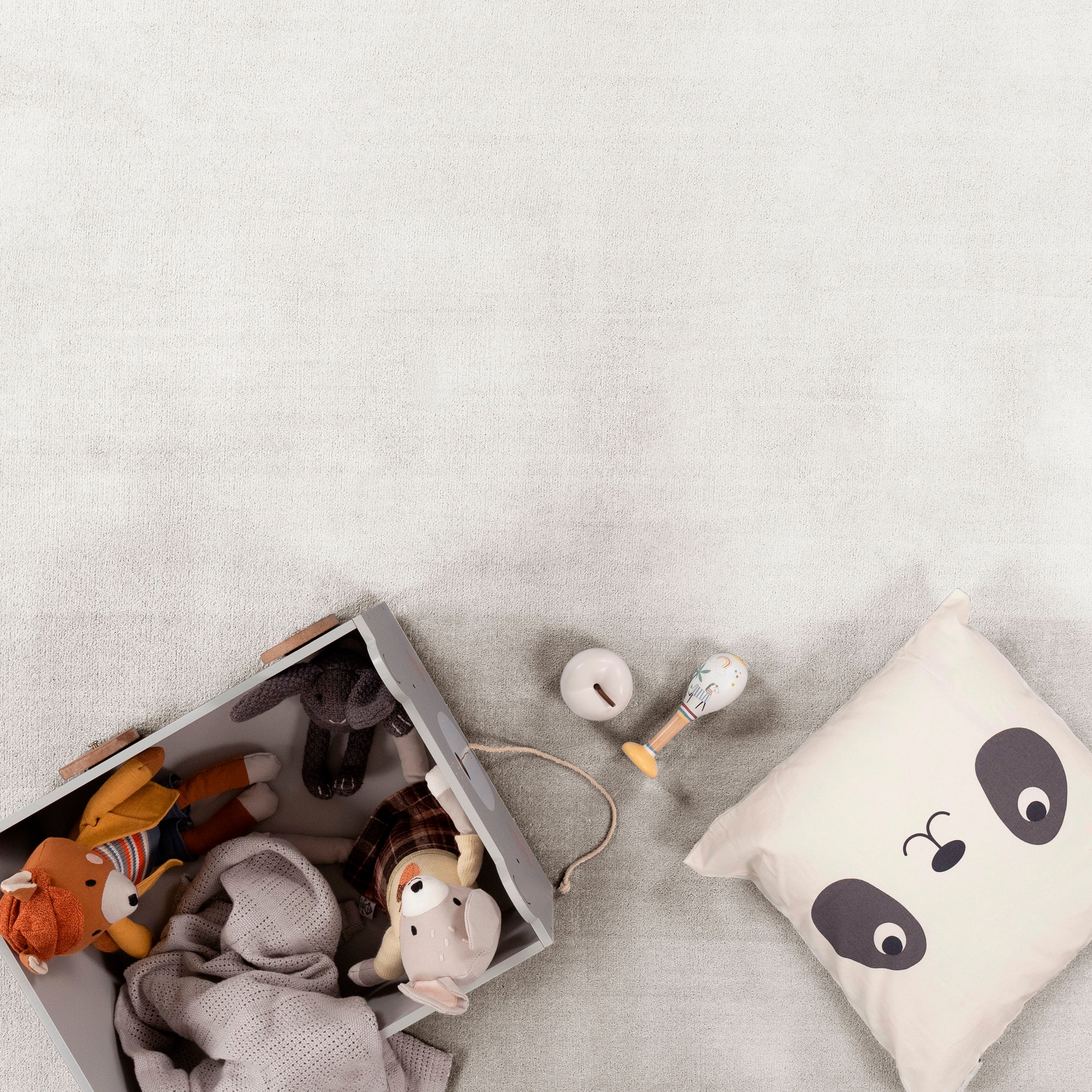 Paco Home Teppich »Tatami 475«, rechteckig, 24 mm Höhe, Kurzflor, Uni-Farben, mit Memory Foam, waschbar