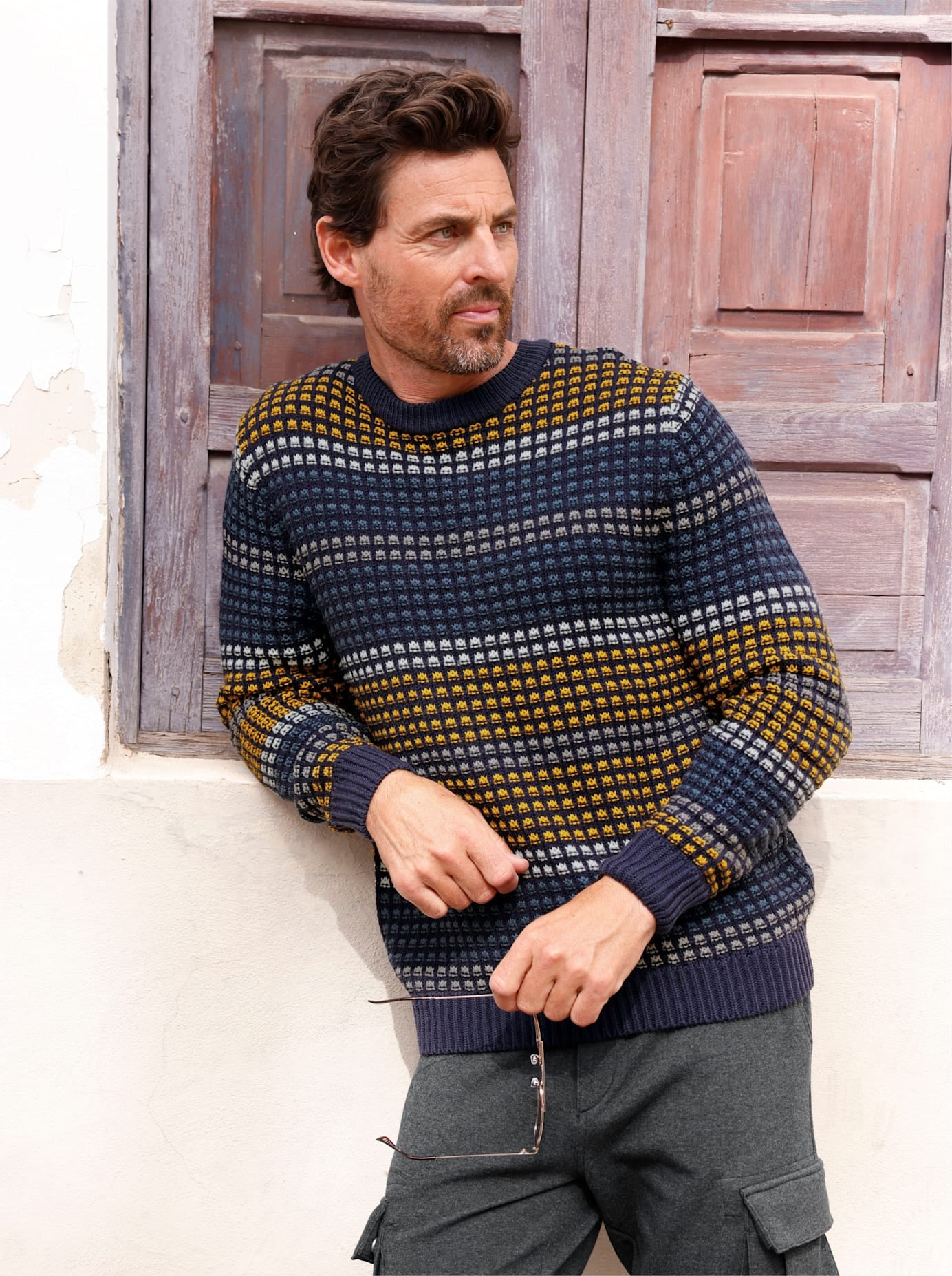 Marco Donati Rundhalspullover »Pullover«