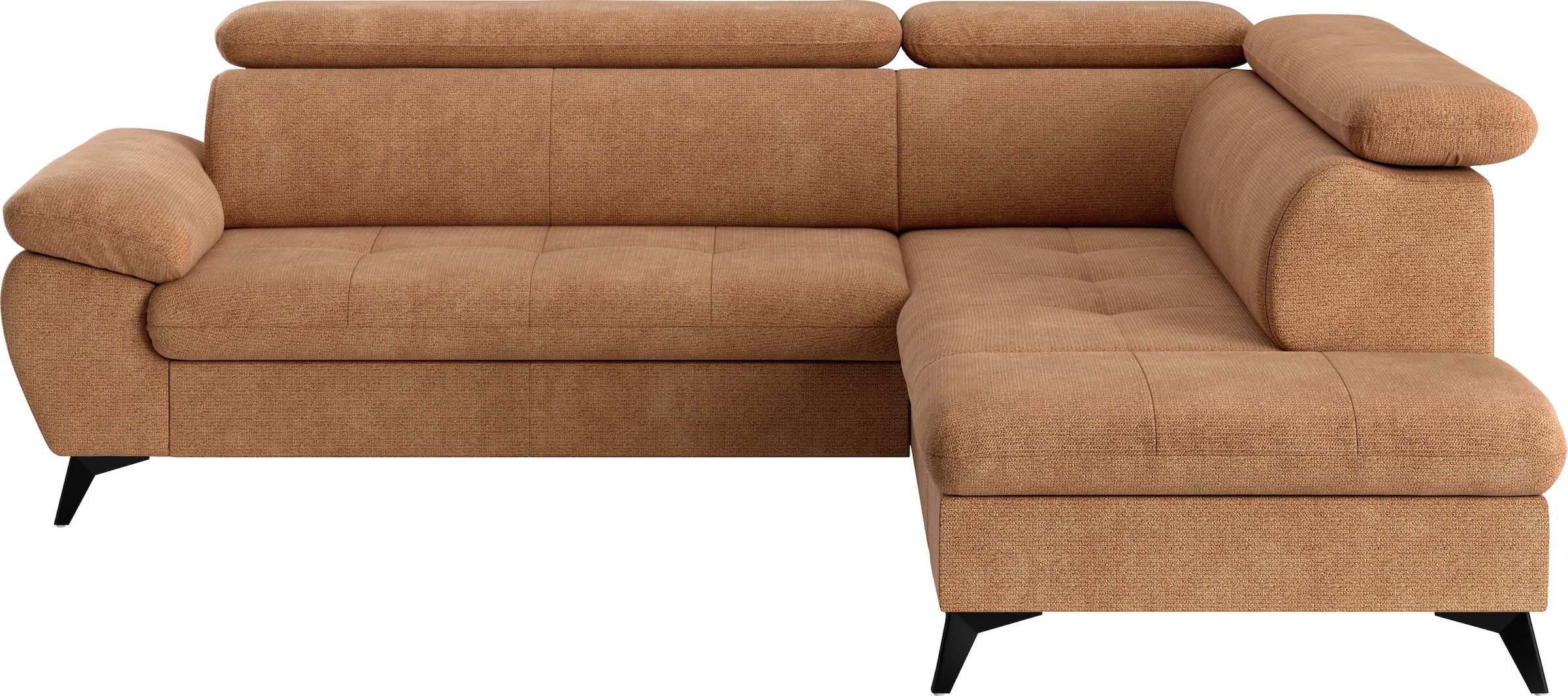 COTTA Ecksofa »Hudson L-Form«, mit Kopfteilverstellung, wahlweise mit Bettfunktion & Bettkasten