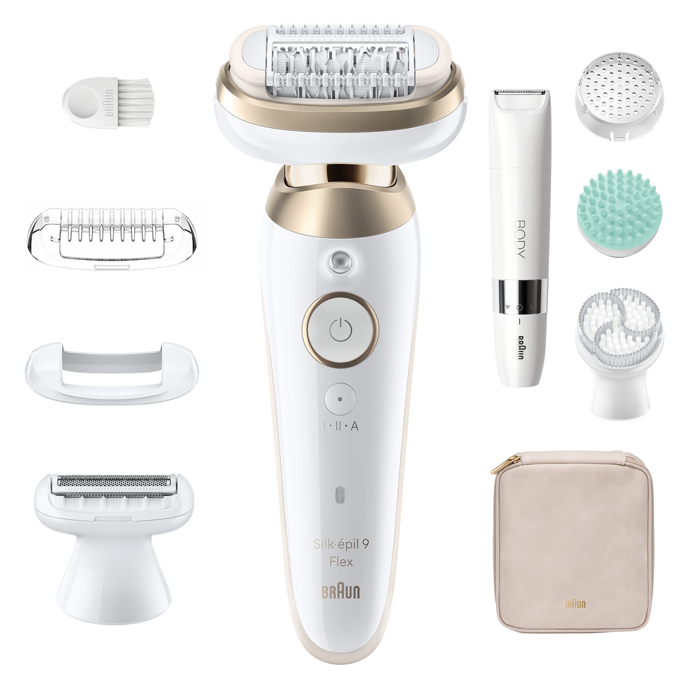 Braun Epilierer »Silk-épil 9 SES9-481 3D« Wet & Dry, All-in-One Set, 360° flexibler Kopf, mit Körpertrimmer