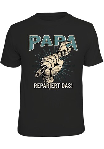 Rahmenlos T-Shirt »Papa repariert das«, mit witzigem Frontprint kaufen