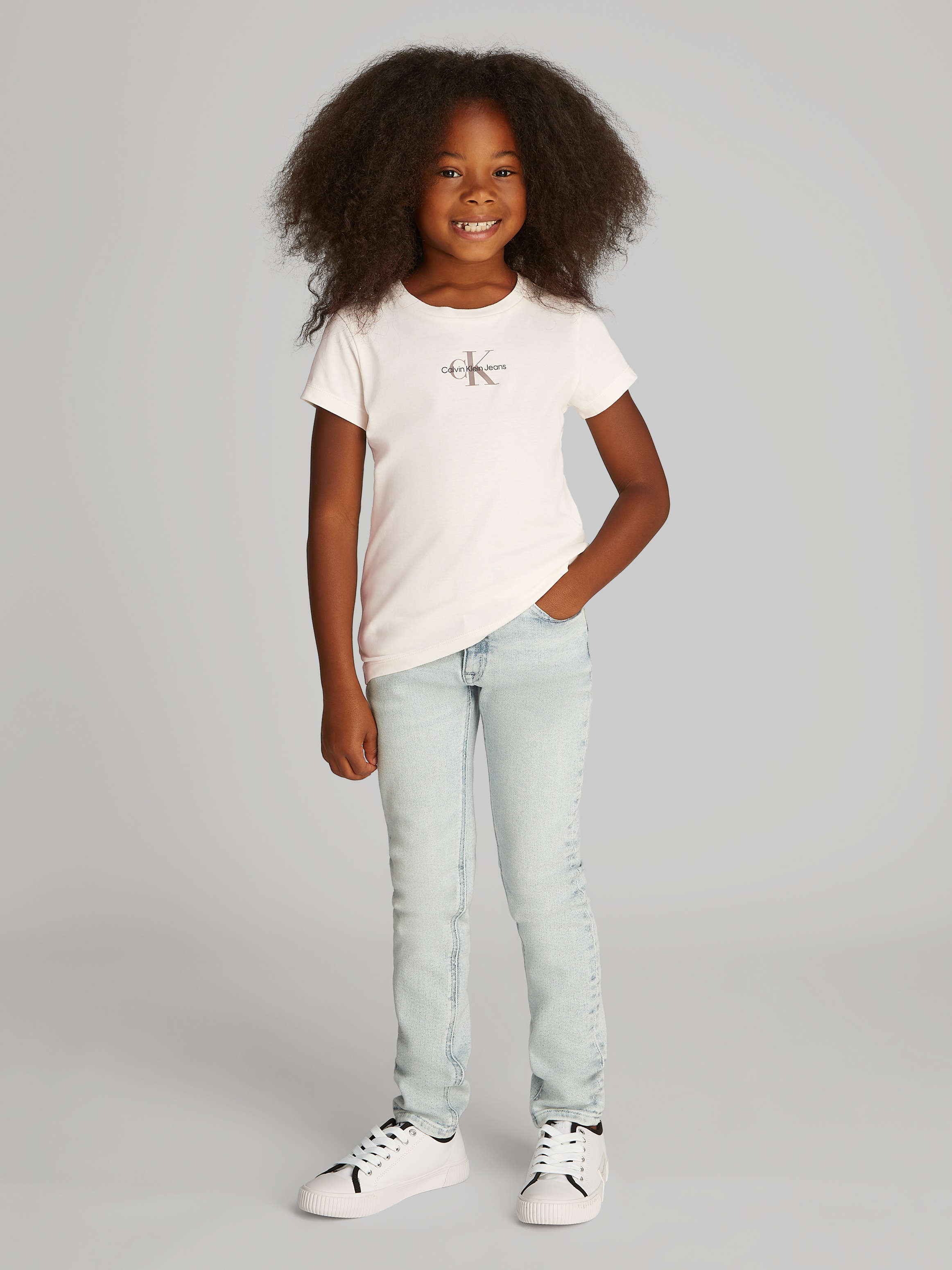 Calvin Klein Jeans T-Shirt »2-PACK SLIM MONOLOGO T-SHIRT«, (Packung, 2 tlg., 2er-Pack), mit Logodruck
