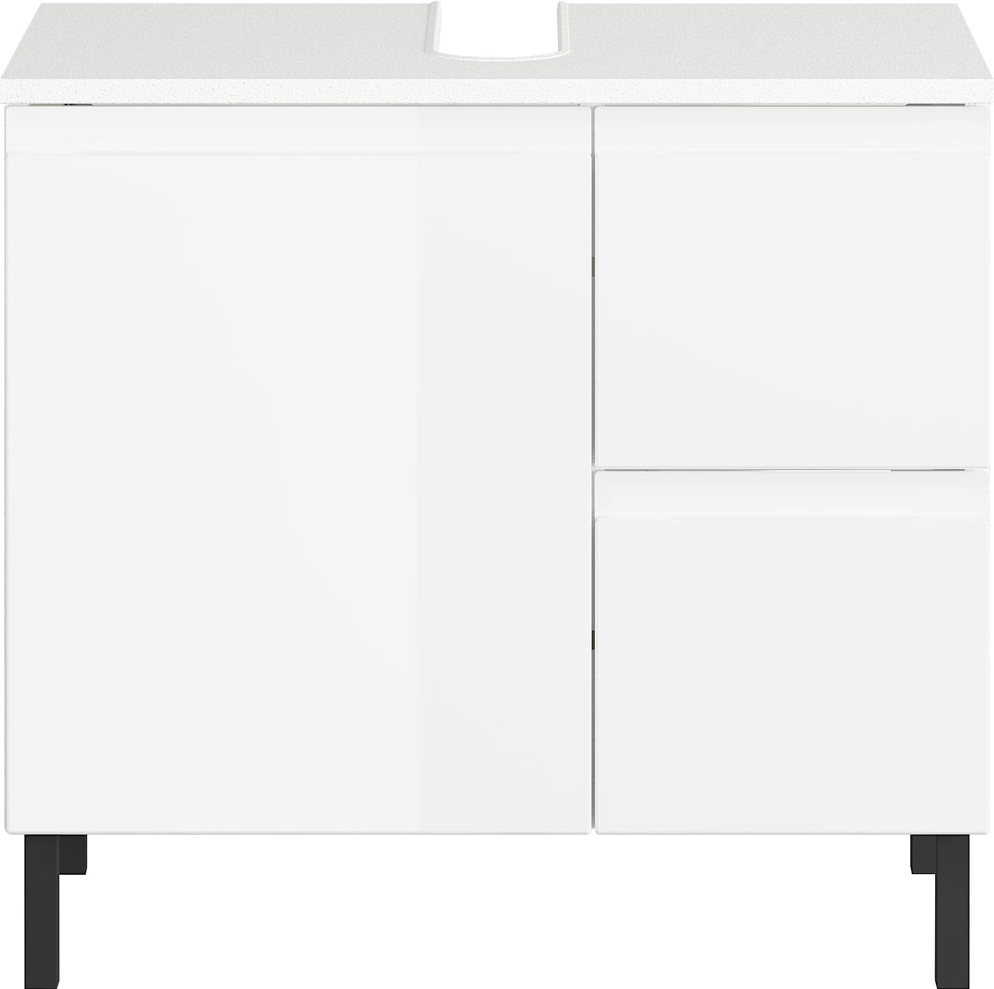 GERMANIA Waschbeckenunterschrank »Scantic«, Breite 60 cm, Badezimmerschrank, verstellbarer Einlegeboden