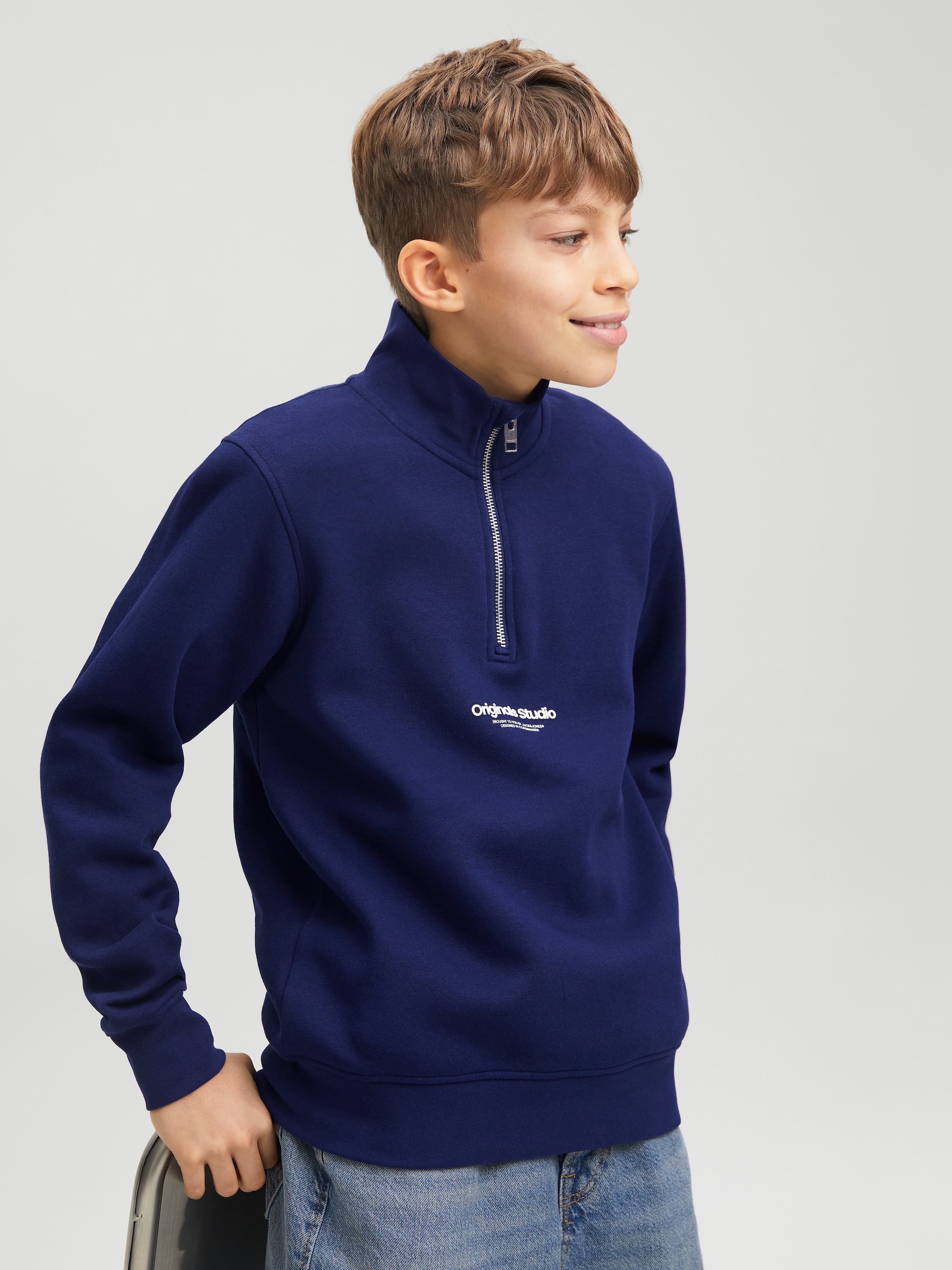 Jack & Jones Junior Sweatshirt »JORVESTERBRO SWEAT QUARTER ZIP NOOS JNR«
