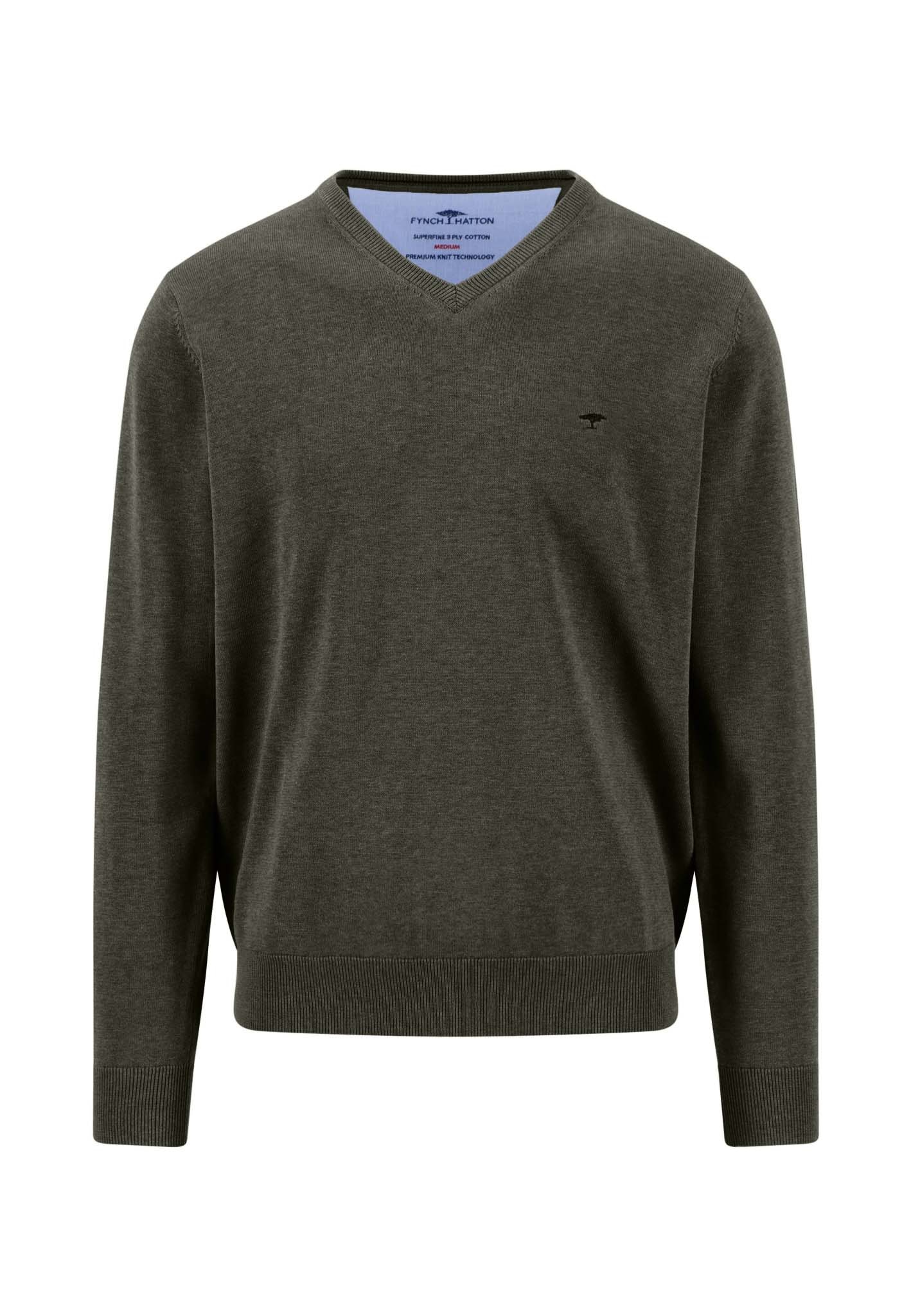 FYNCH-HATTON Strickpullover mit V-Ausschnitt