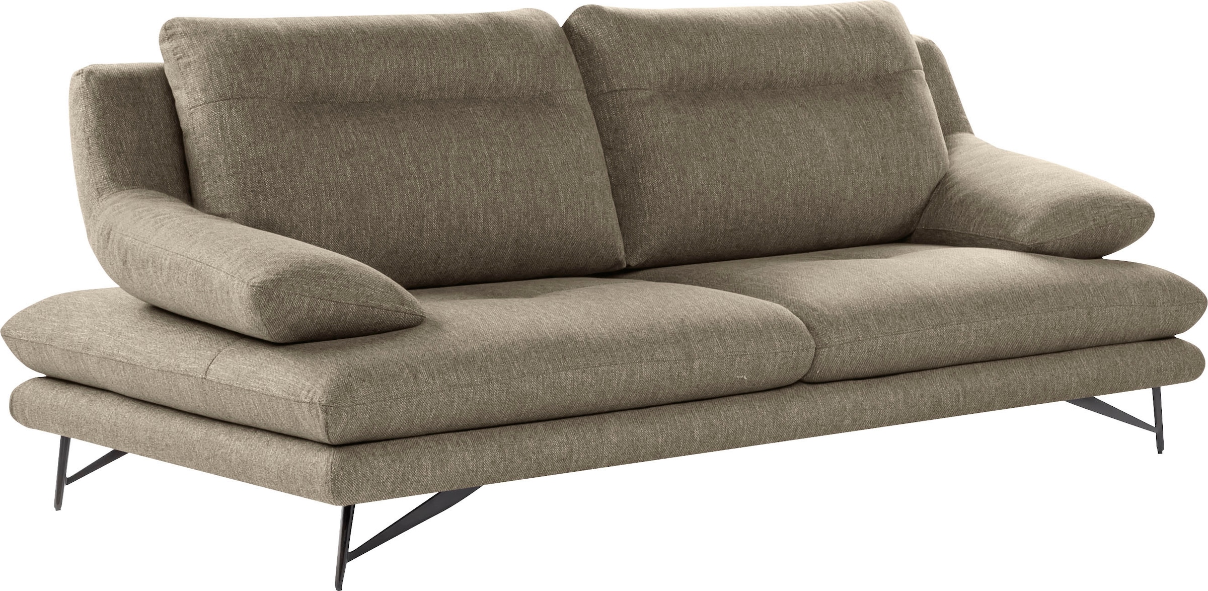 CALIA ITALIA 3-Sitzer »Cezanne modern, elegant und bequem, aufwendige Detailverarbeitung«, wahlweise mit Sitztiefenverstellung