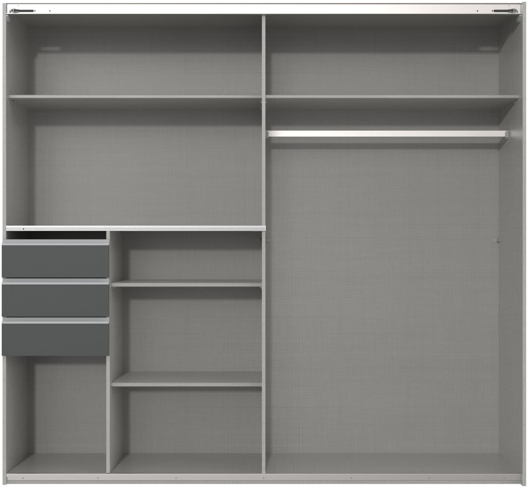 Wimex Schwebetürenschrank »Tilburg« mit Glaselementen