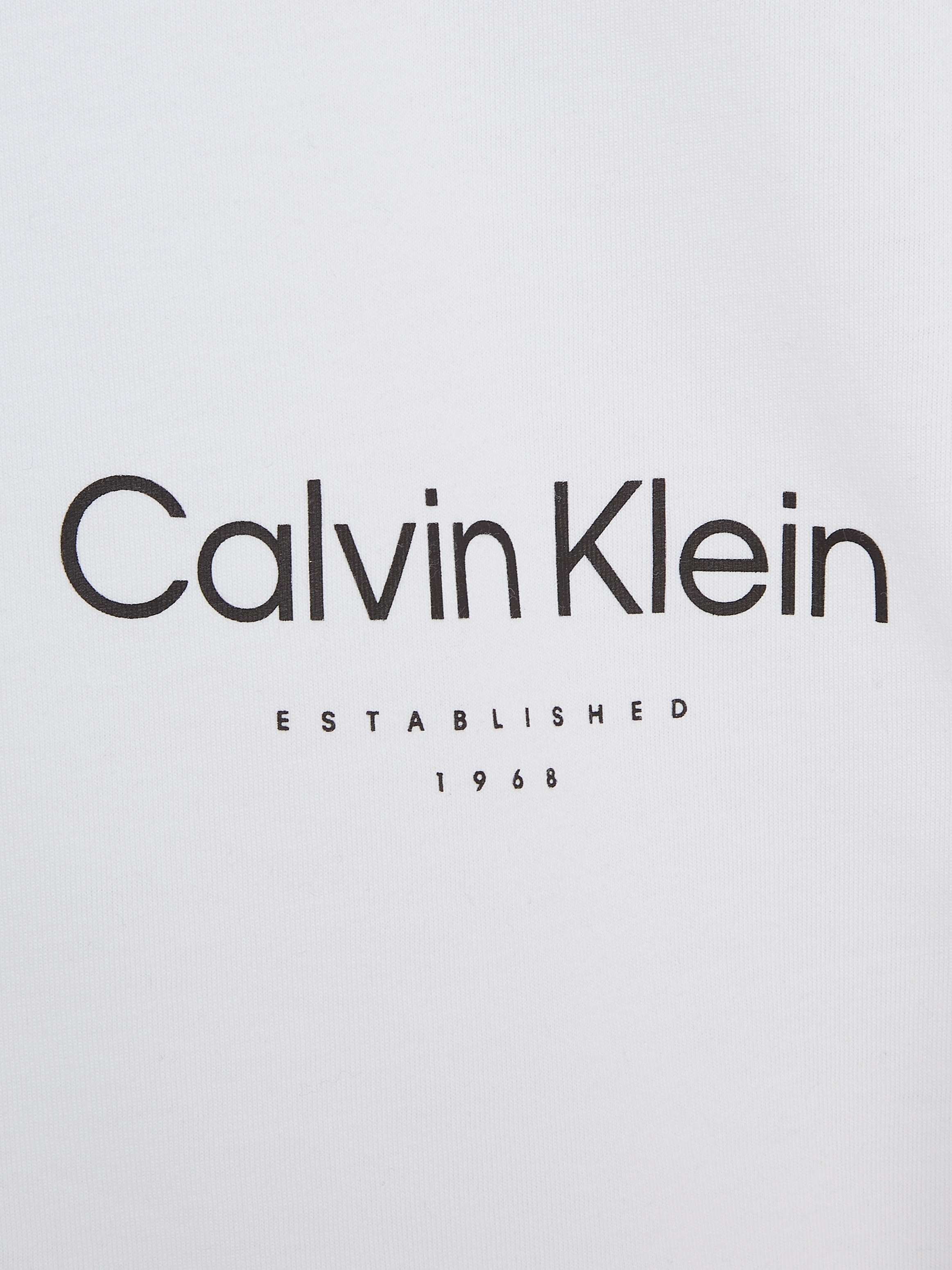 Calvin Klein Big&Tall T-Shirt »BT_OFF PLACEMENT LOGO T-SHIRT«, in großen Größen mit Markenlabel