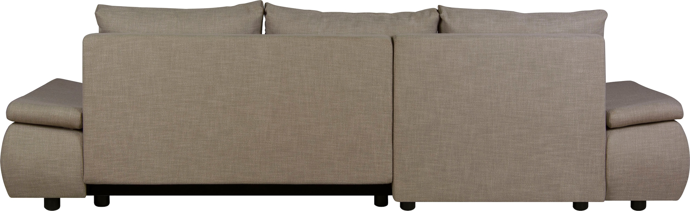 Home affaire Ecksofa »Acra L-Form«, mit Bettfunktion und Bettkasten, in Mattenoptik