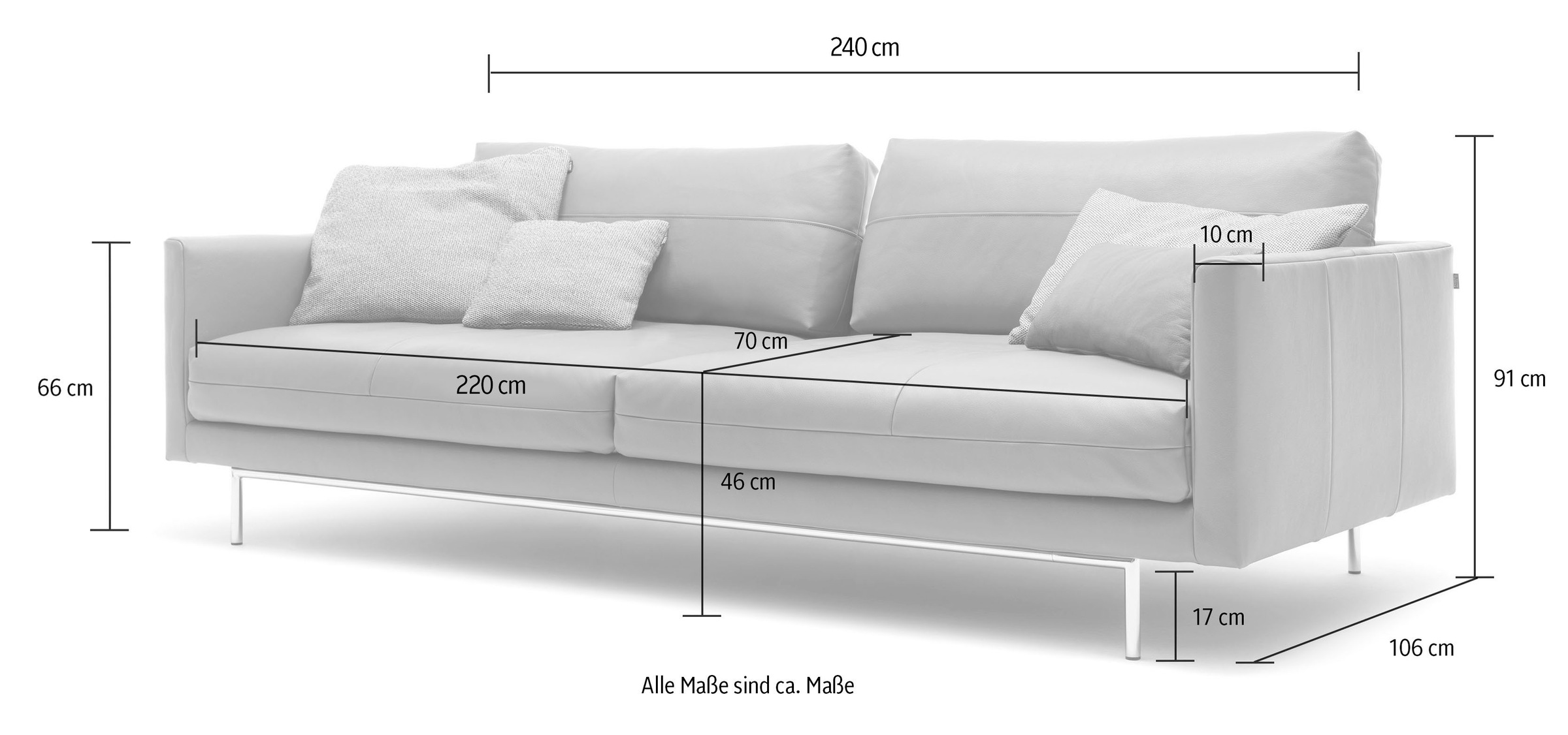 hülsta sofa 4-Sitzer