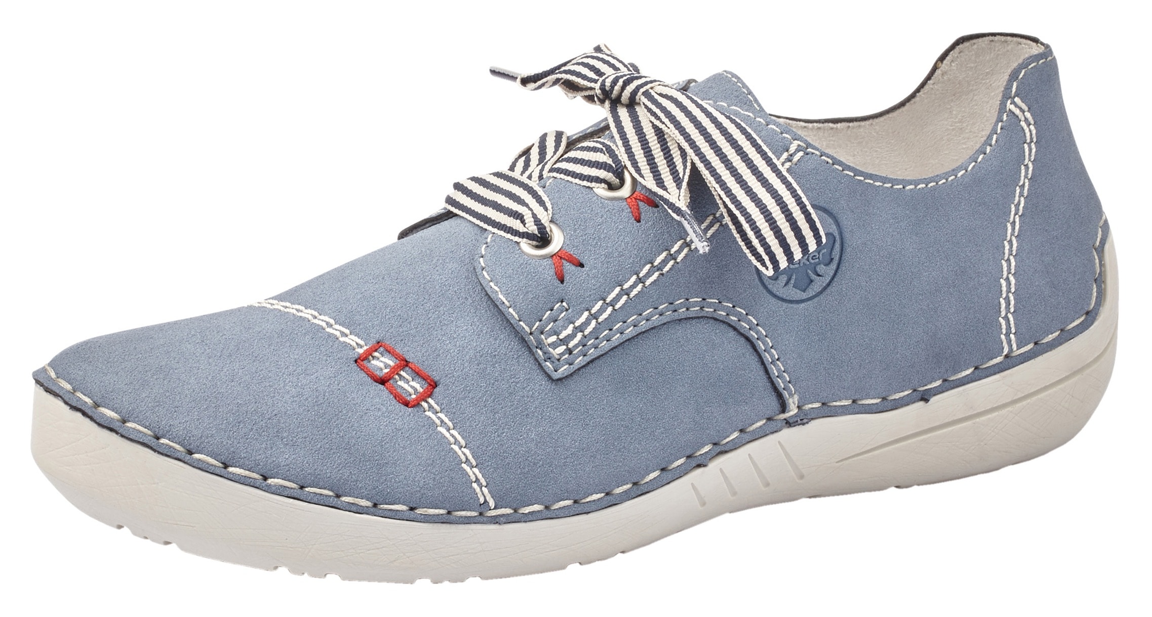 Rieker Damen Schnürschuh in blau, Größe 42